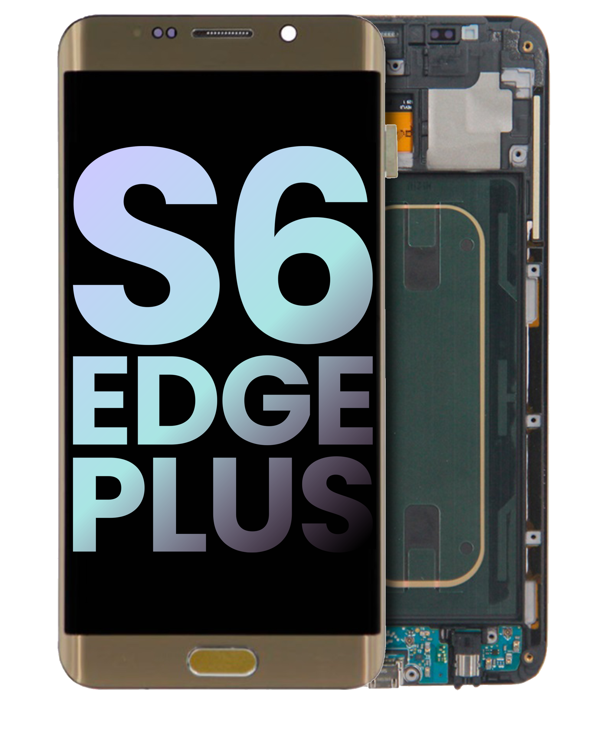 LCD Assembly With Frame For Samsung Galaxy S6 Edge Plus (Verizon) (Service Pack) (Gold Platinum)