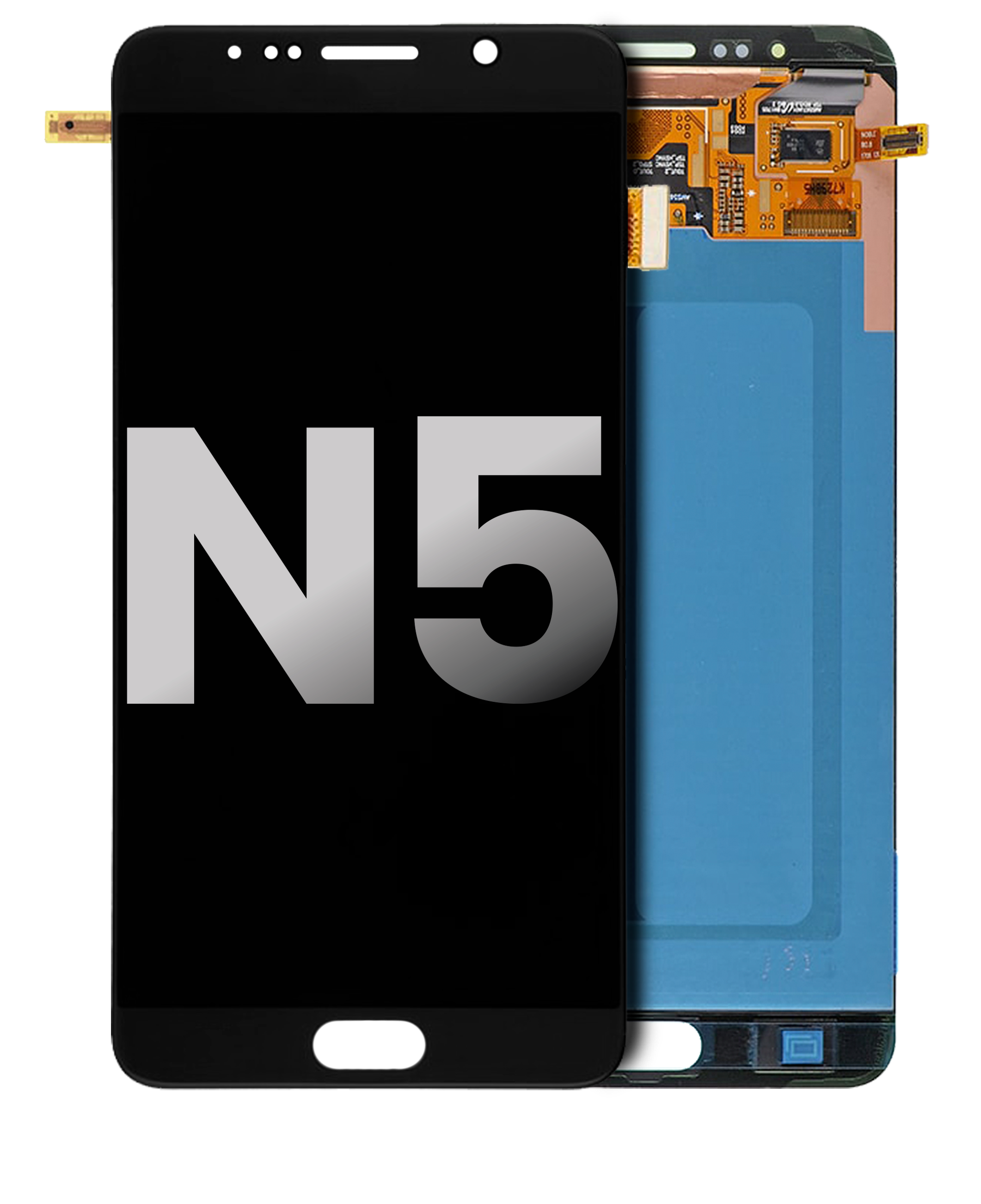 OLED Assembly Without Frame For Samsung Galaxy Note 5 (Used OEM Pull: Grade A/B) (Black)