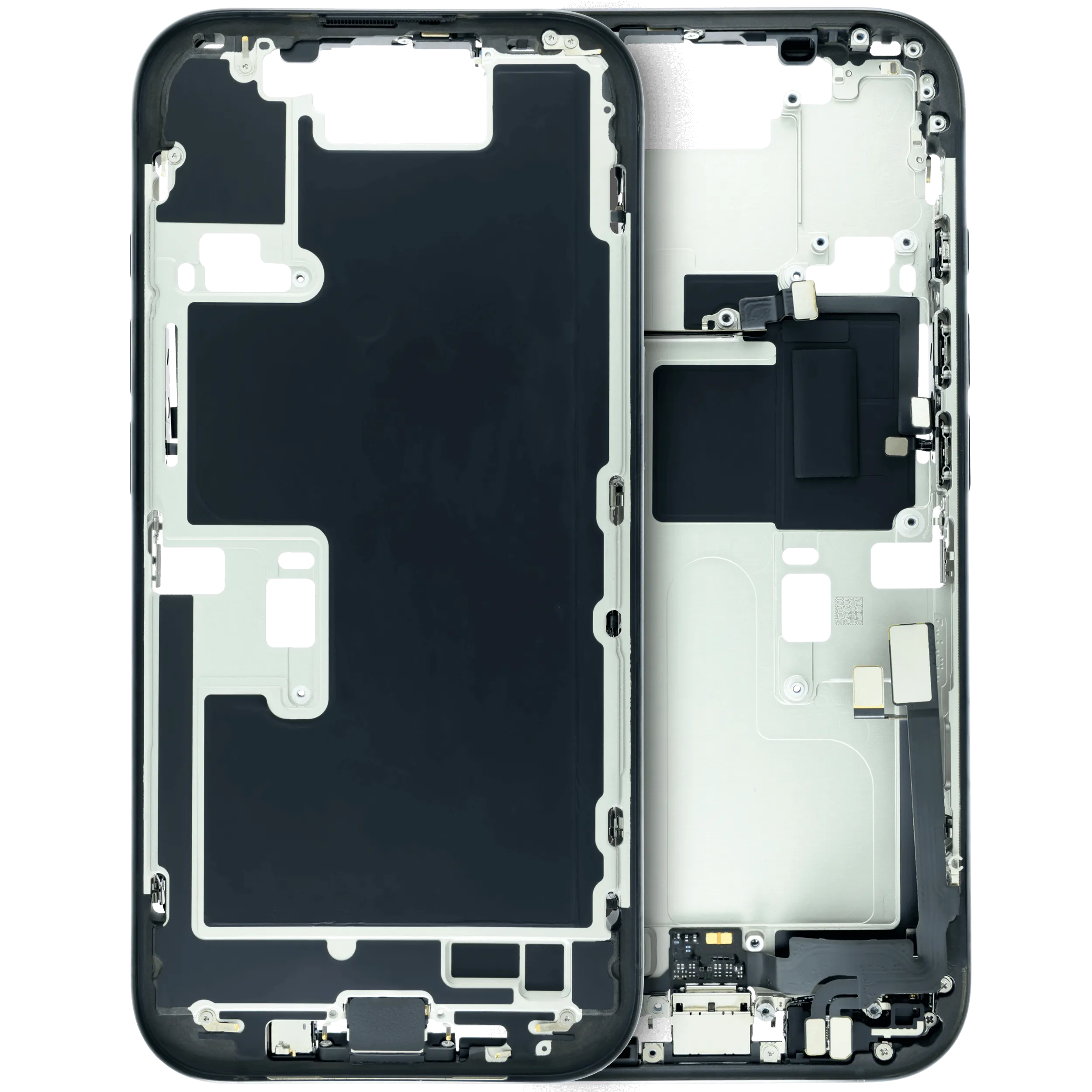 Back Housing with Battery, Charging Port Flex & Small Parts For iPhone 16 Pro (Genuine OEM) (US Version) (Black Titanium)