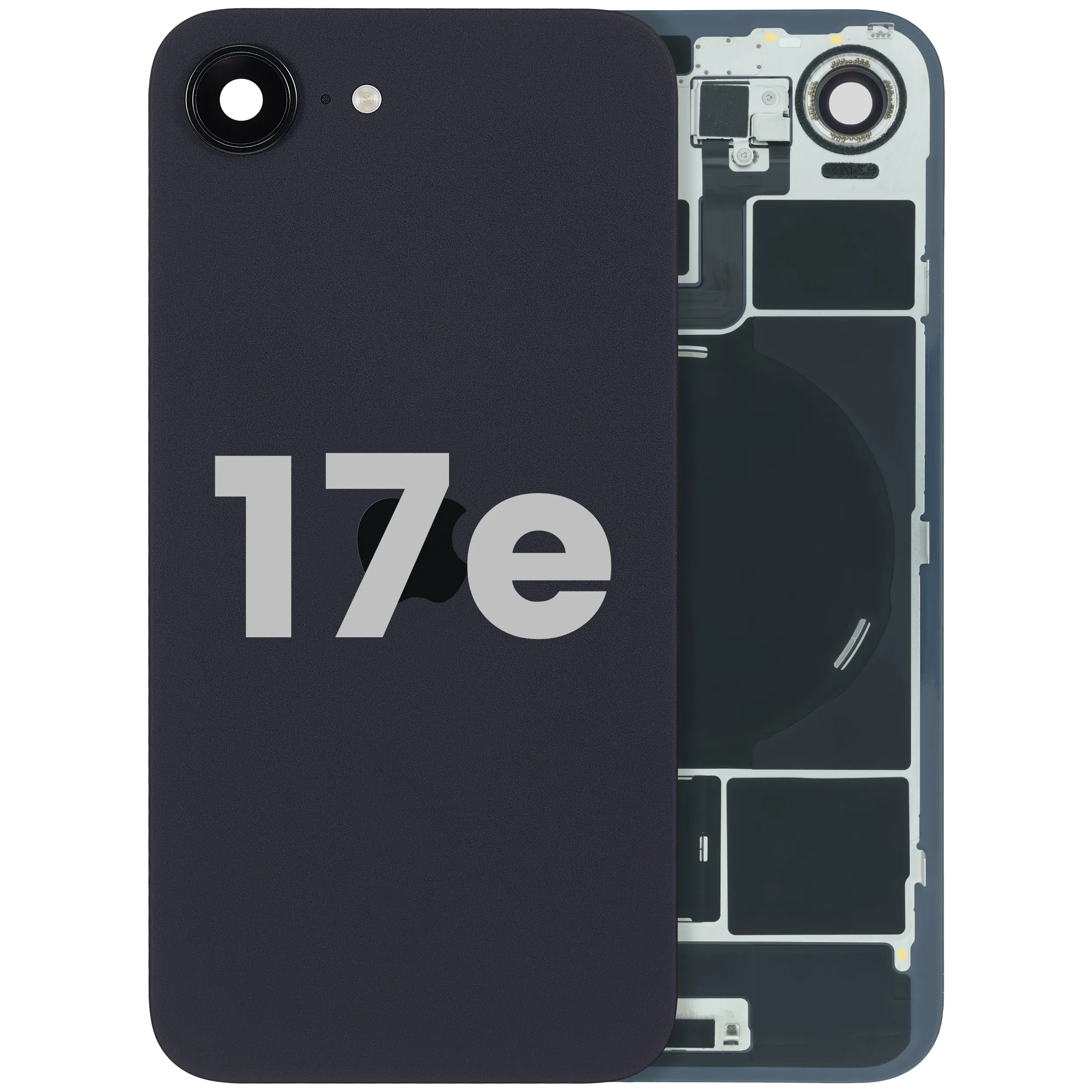 Back Glass With MagSafe Magnet & NFC For iPhone 17e (Used OEM Pull: Grade A) (Black)