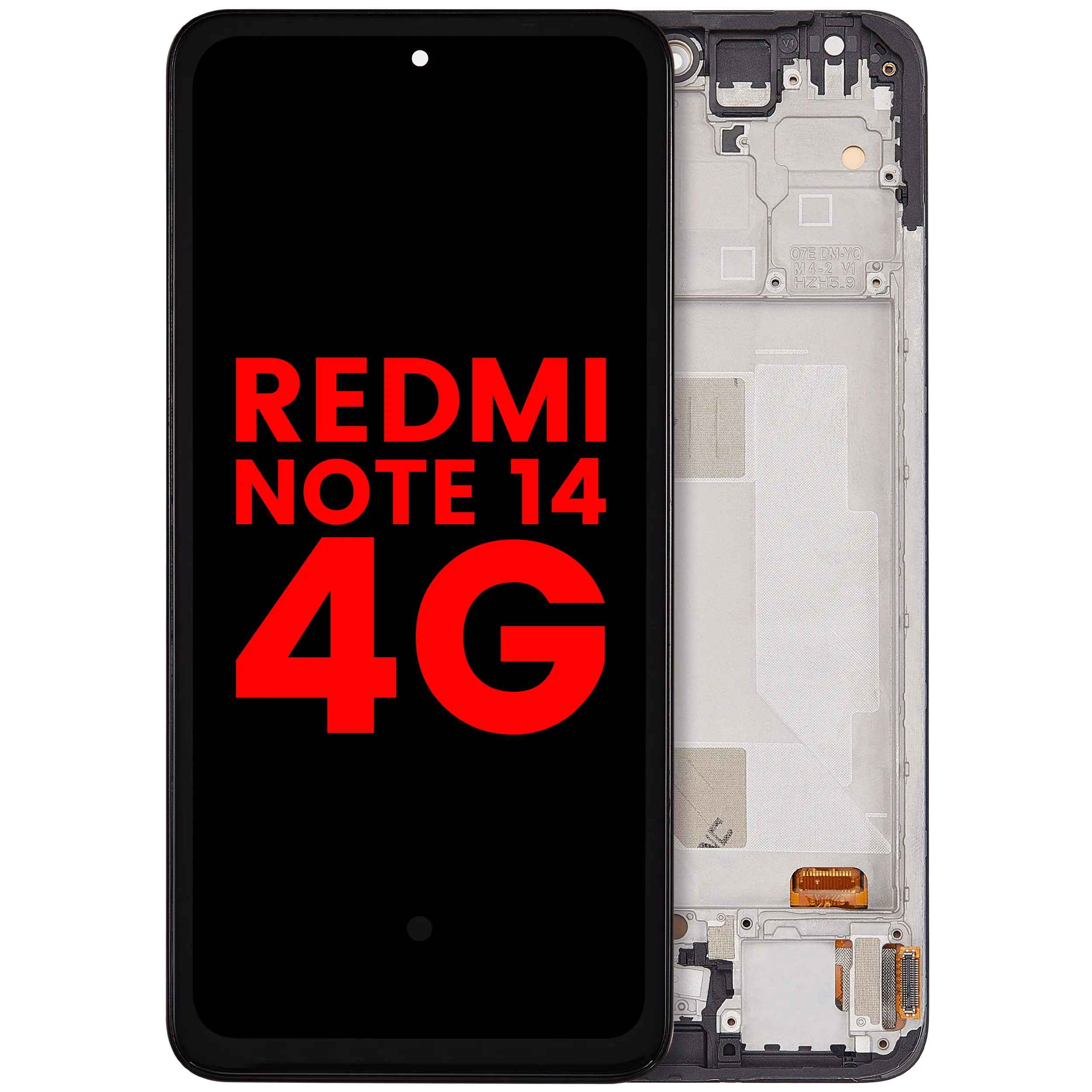 OLED Assembly With Frame For Xiaomi Redmi Note 14 4G (EU Version) (Aftermarket Plus) (All Colors)