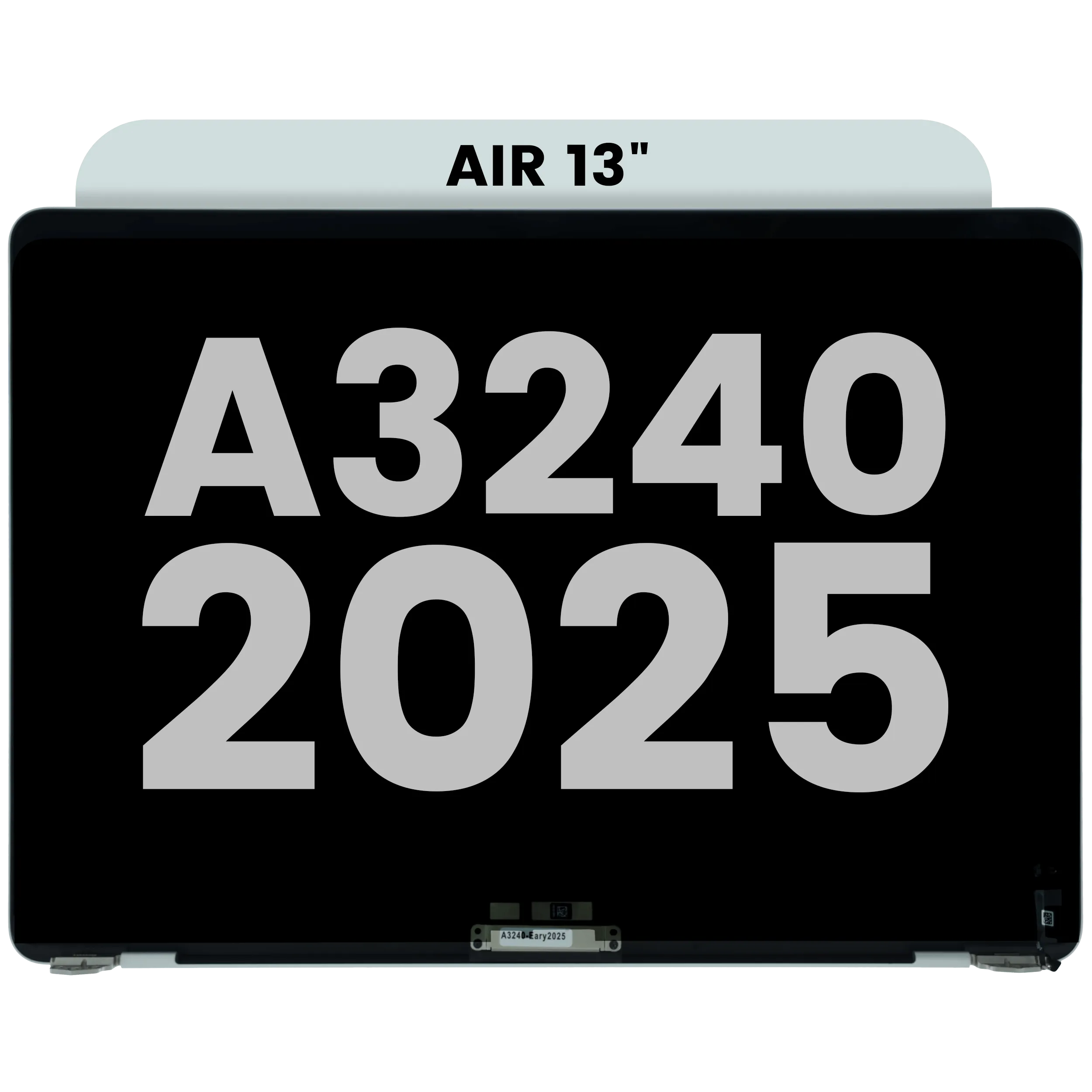 Complete LCD Display Assembly For MacBook Air 13" A3240 (2025) (Used OEM Pull: Grade B) (Silver)