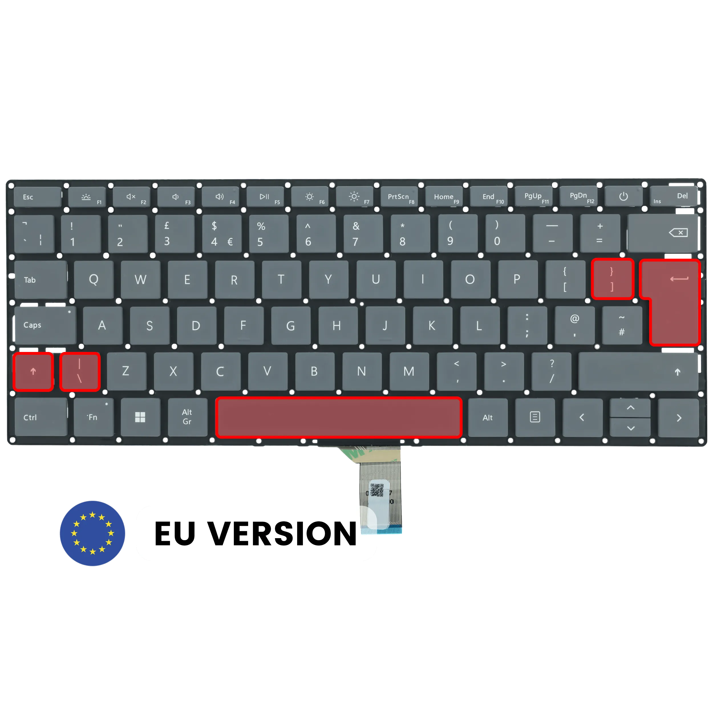 Keyboard Only For Surface Laptop 3 / 4 / 5 / 6 (13.5" / 15") (Platinum) (EU Version)