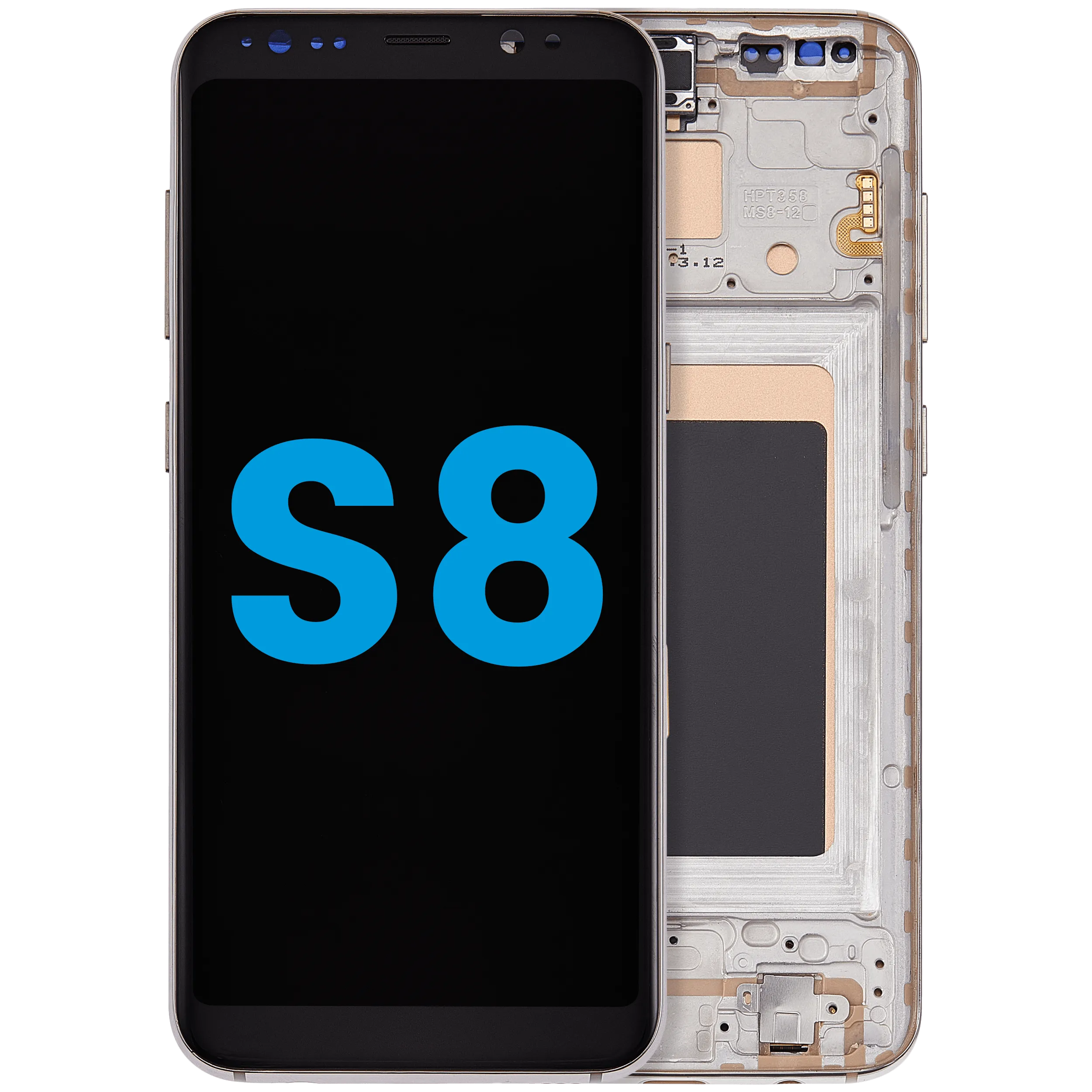 LCD Assembly With Frame (Without FingerPrint Sensor) For Samsung Galaxy S8 (Aftermarket: Incell) (Maple Gold)