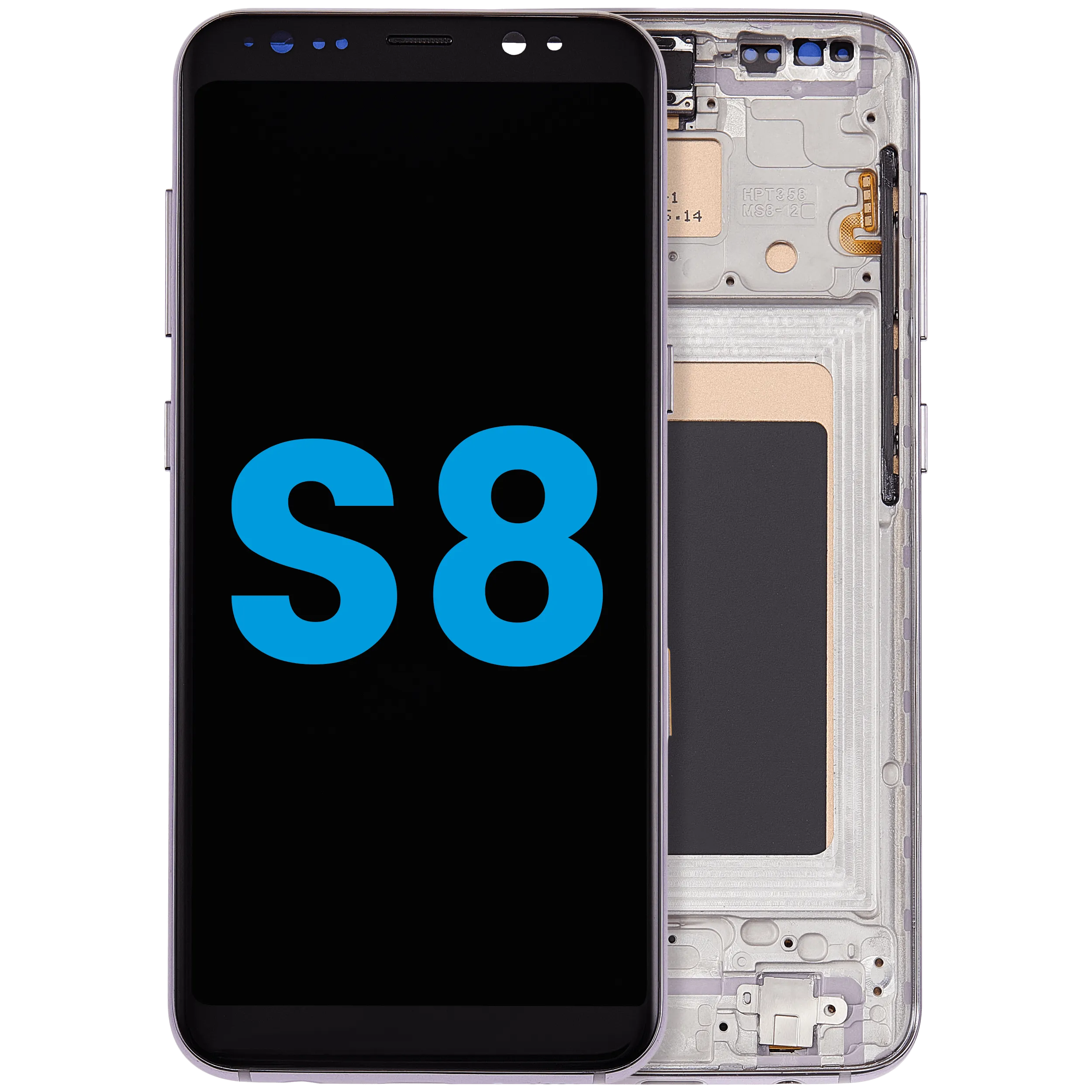 LCD Assembly With Frame (Without FingerPrint Sensor) For Samsung Galaxy S8 (Aftermarket: Incell) (Orchid Gray)