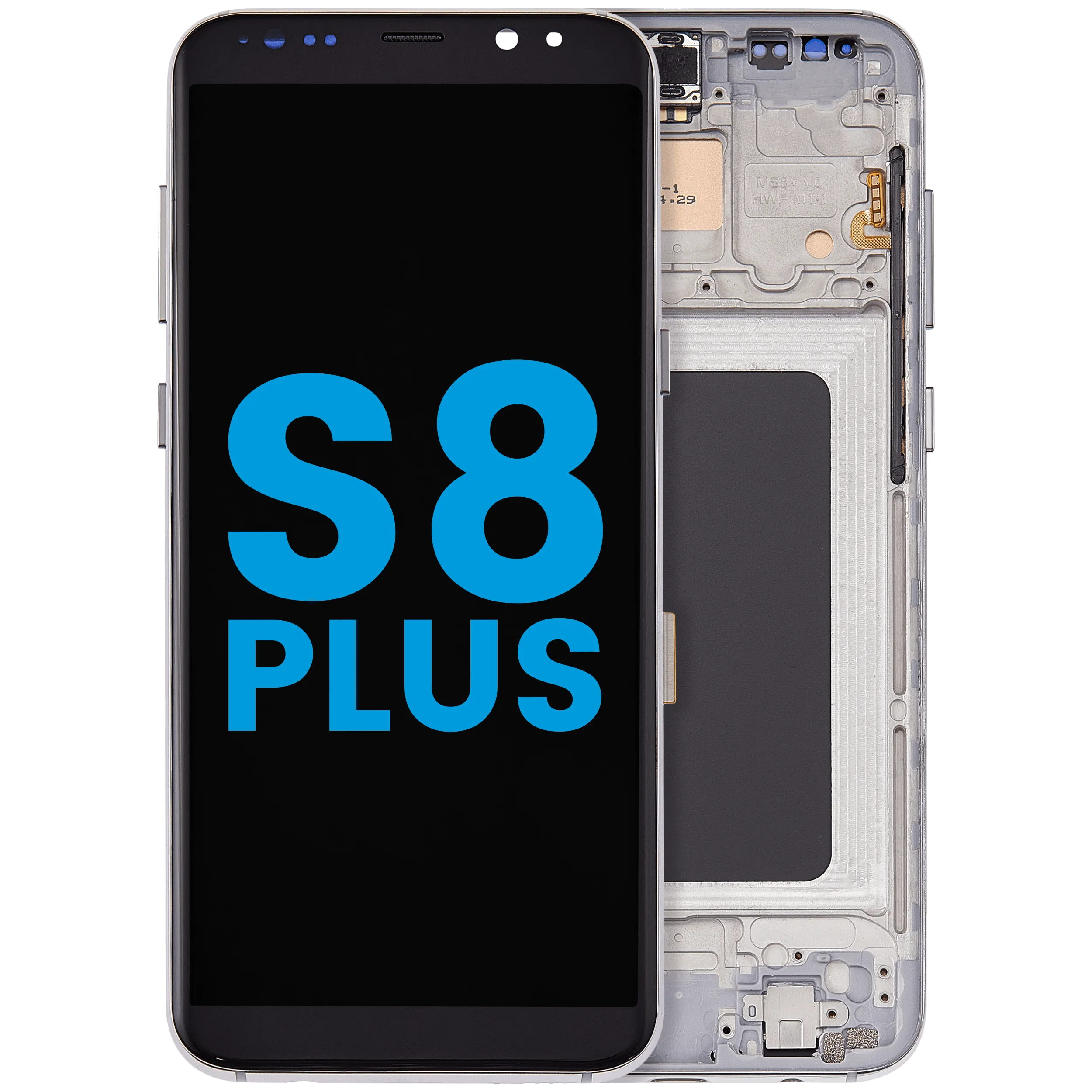 LCD Assembly With Frame (Without FingerPrint Sensor) For Samsung Galaxy S8 Plus (Aftermarket: Incell) (Arctic Silver)