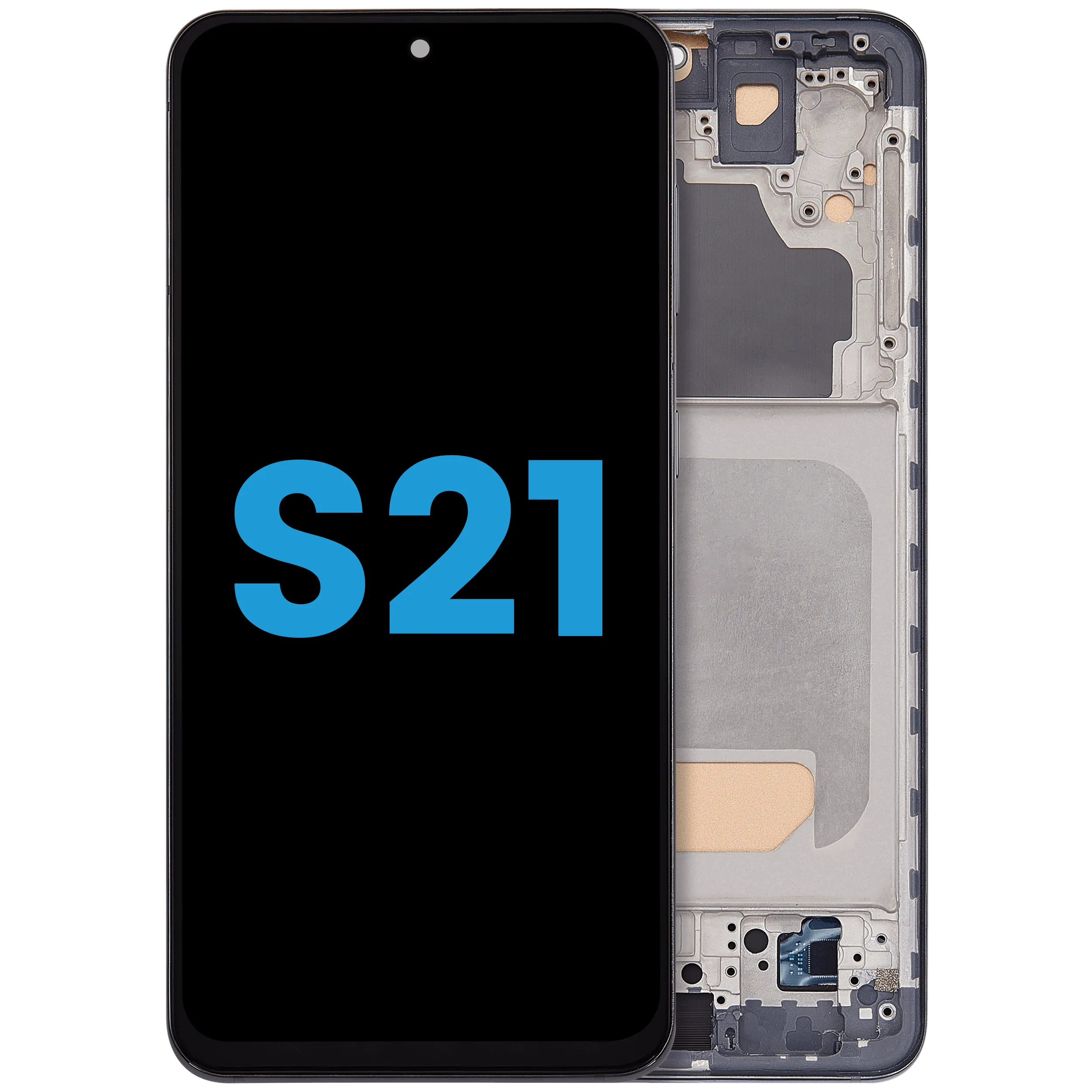 LCD Assembly With Frame (Without FingerPrint Sensor) For Samsung Galaxy S21 5G (Aftermarket: Incell) (Phantom Gray)