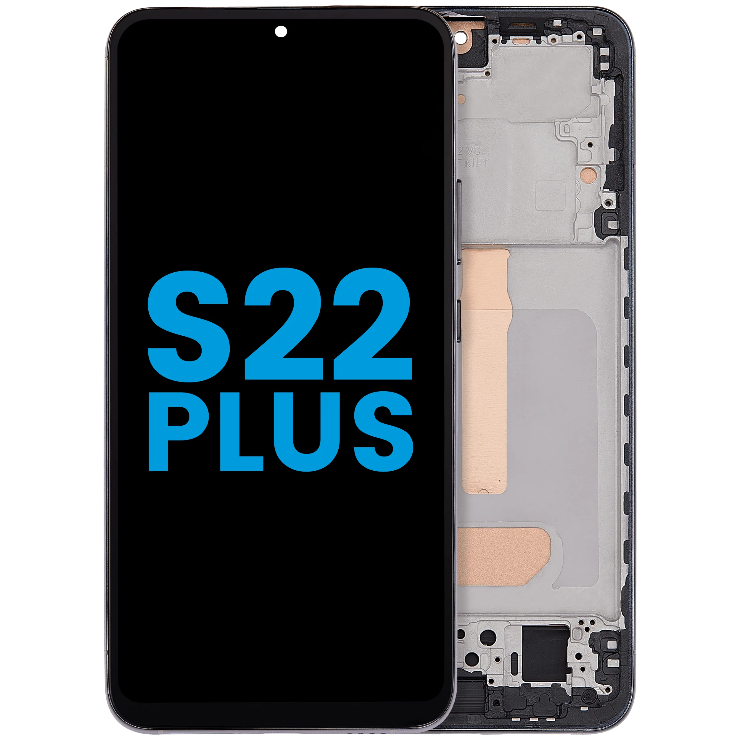 LCD Assembly With Frame (Without FingerPrint Sensor) For Samsung Galaxy S22 Plus 5G (Aftermarket: Incell) (Phantom Black)