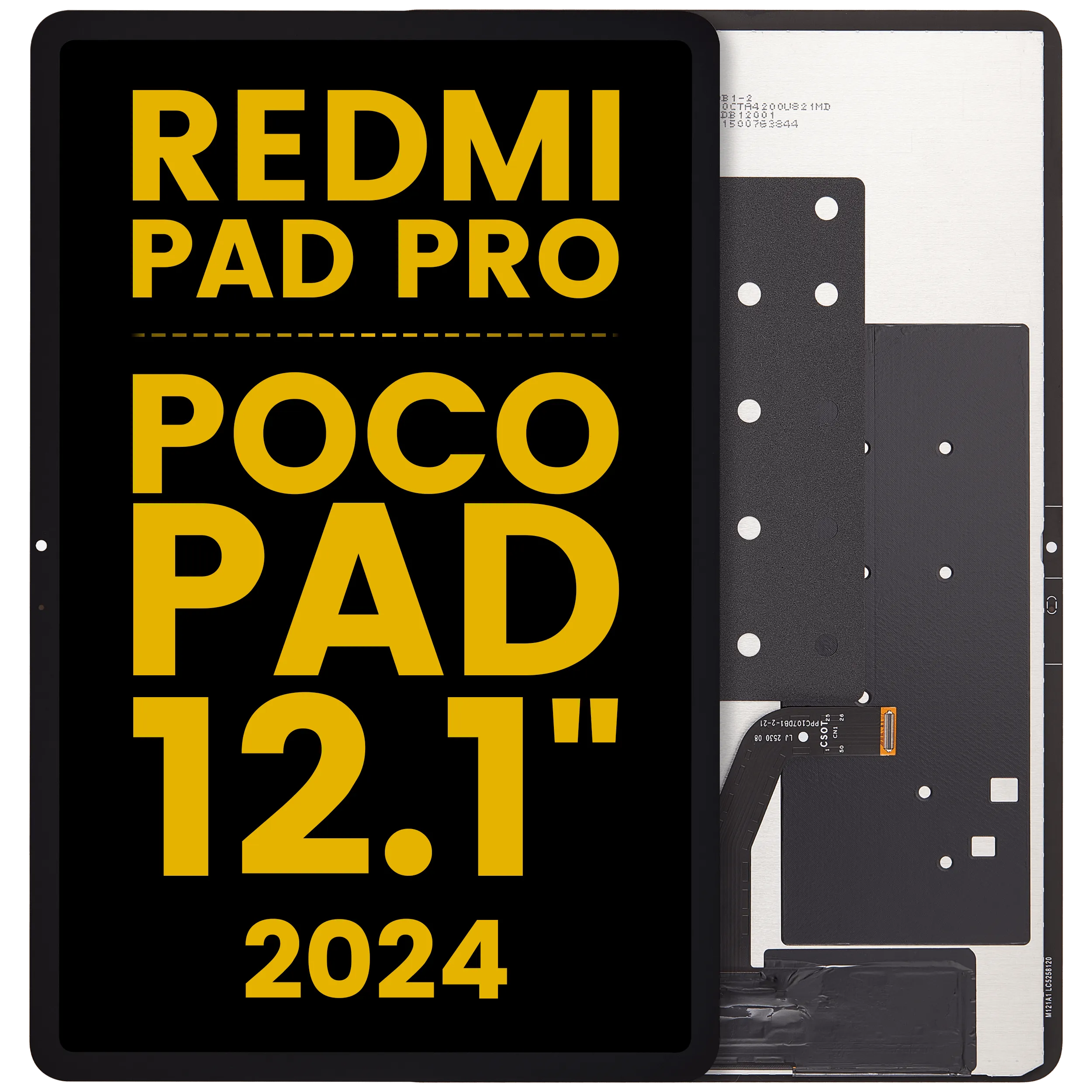 LCD Assembly Without Frame For Xiaomi Poco Pad / Xiaomi Poco Pad 5G / Redmi Pad Pro / Redmi Pad Pro 5G (Refurbished) (All Colors)