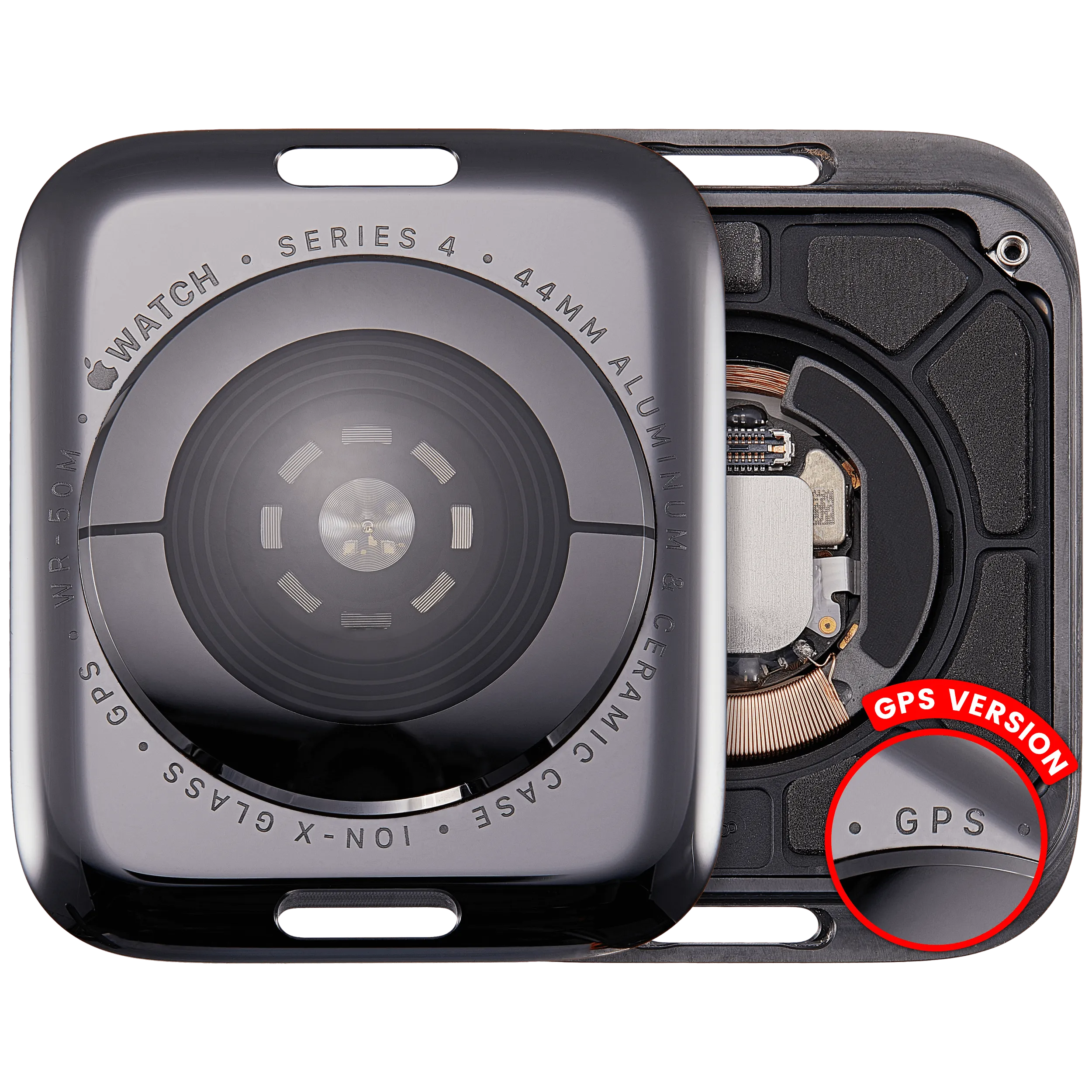 Back Cover Assembly For Watch Series 4 (44MM) (GPS Version) (Aluminum / Space Black)
