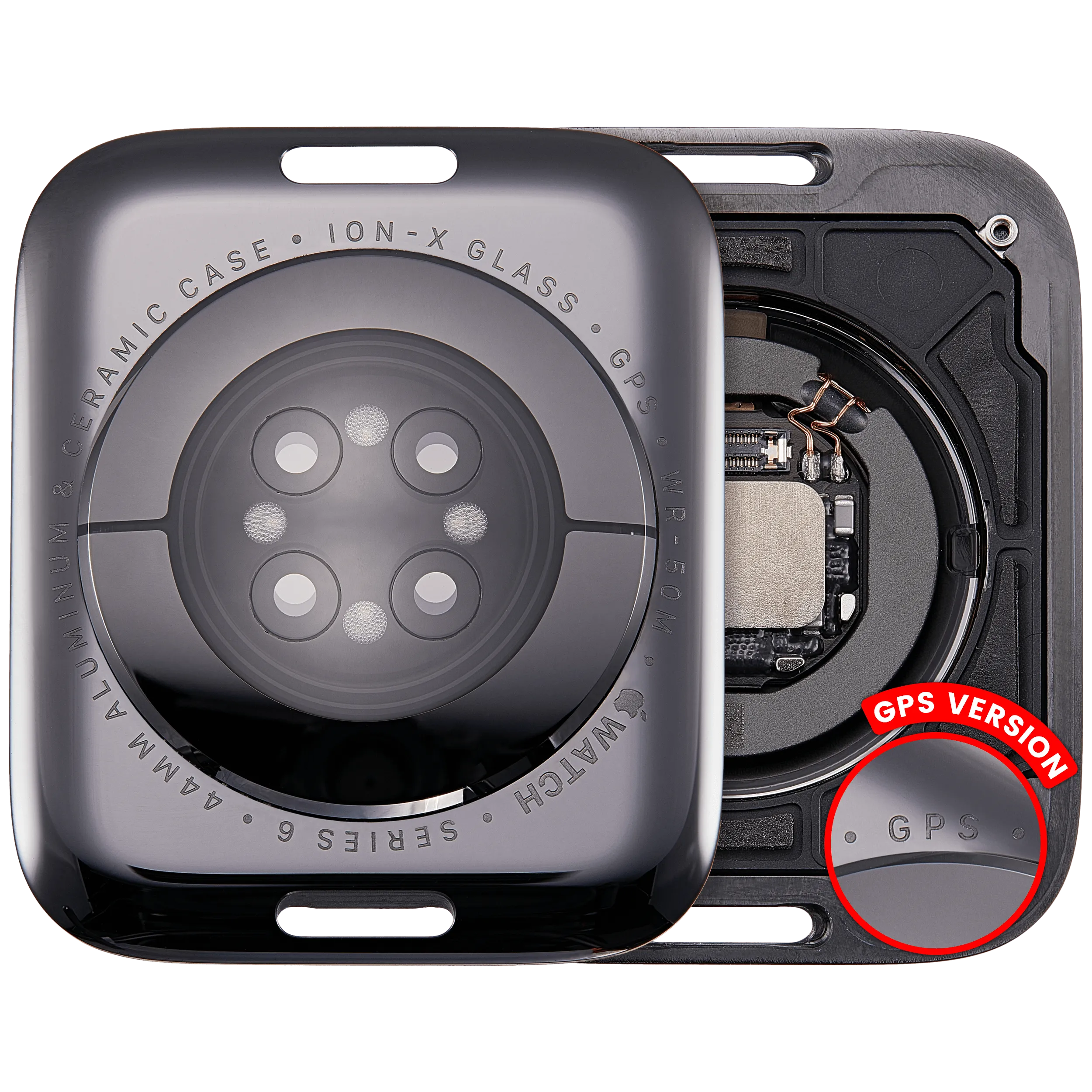 Back Cover Assembly For Watch Series 6 (44MM) (GPS Version) (Aluminum / Space Black)