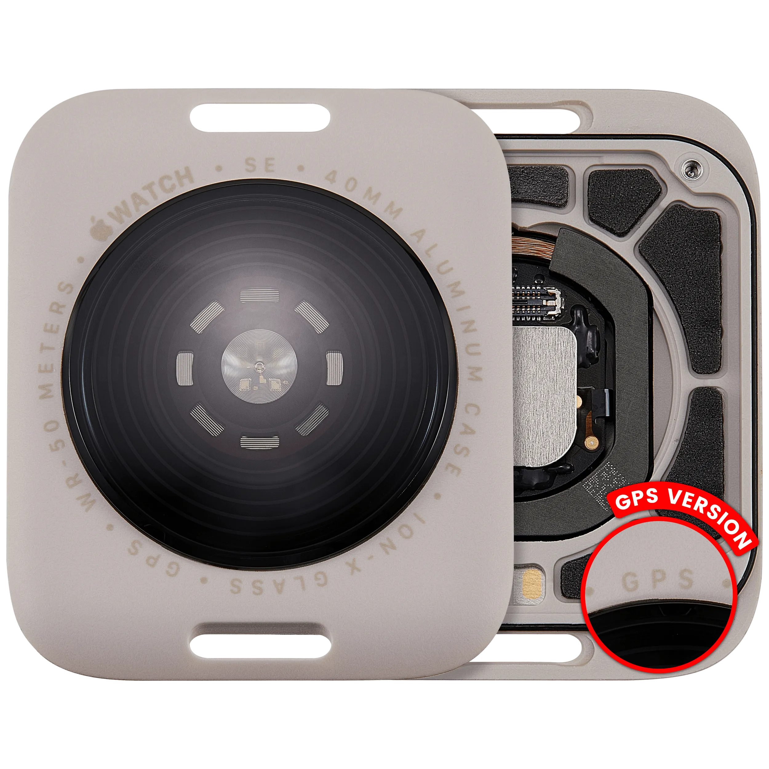 Back Cover Assembly For Watch Series SE 2nd (40MM) (GPS Version) (Aluminum / Starlight)