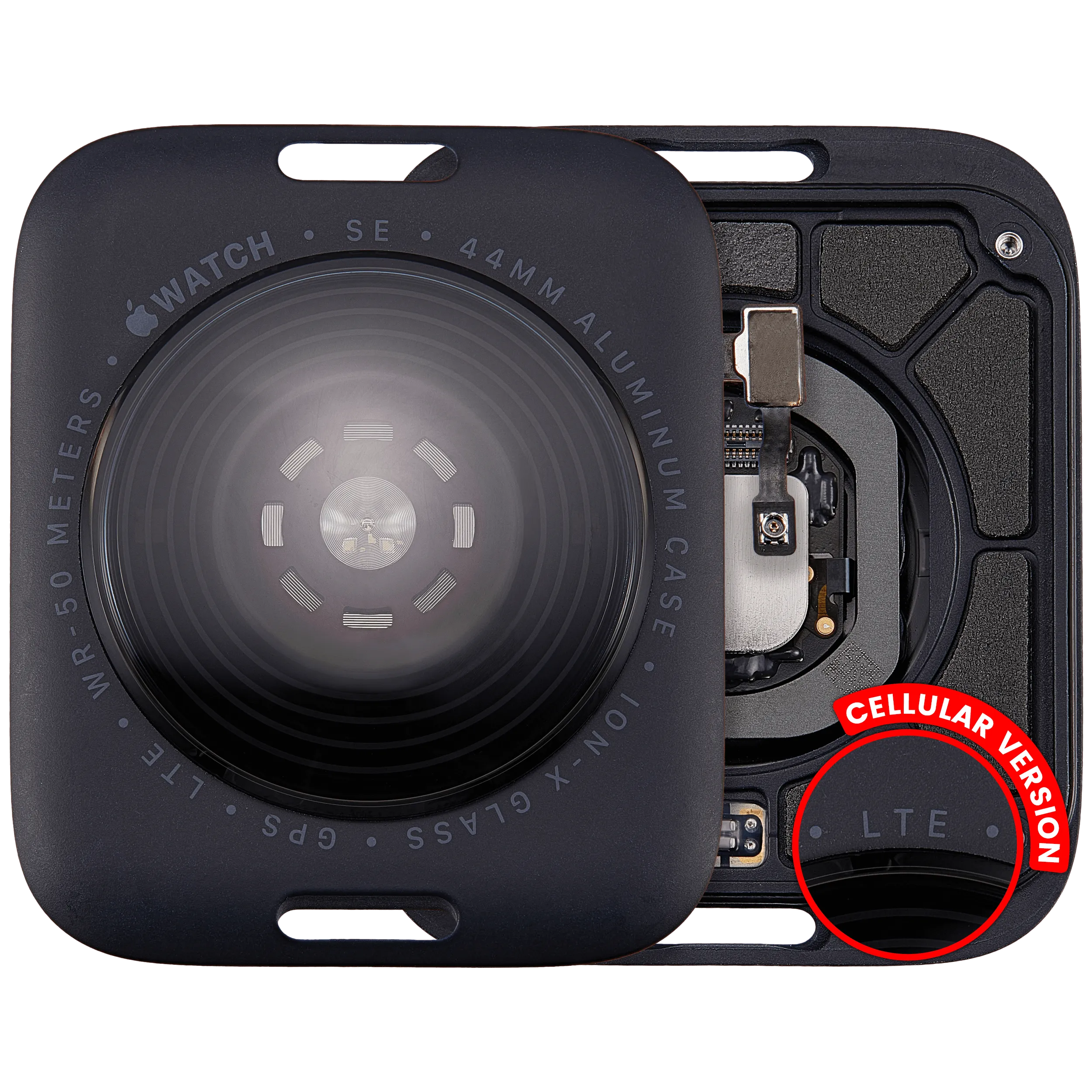 Back Cover Assembly For Watch Series SE 2nd (44MM) (Cellular Version) (Aluminum / Midnight)