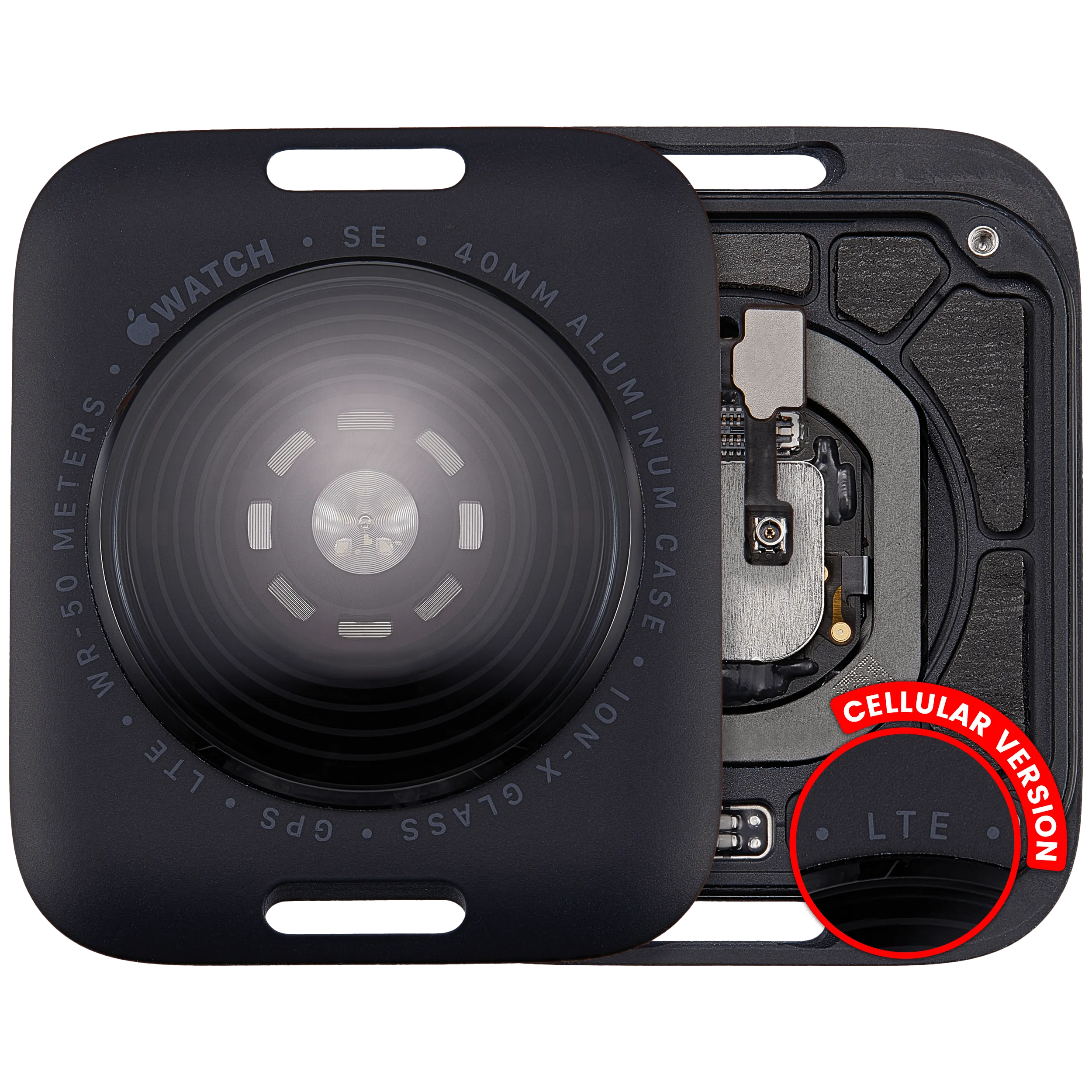 Back Cover Assembly For Watch Series SE 2nd (40MM) (Cellular Version) (Aluminum / Midnight)