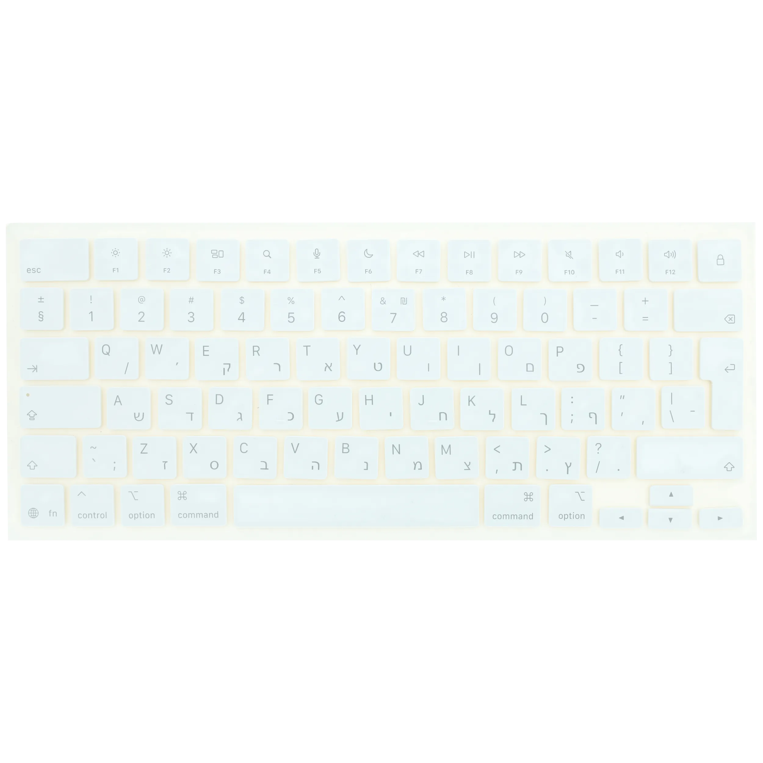 Keycap Kit (Hebrew) For MacBook Neo 13" A3404 (2026) (Silver)