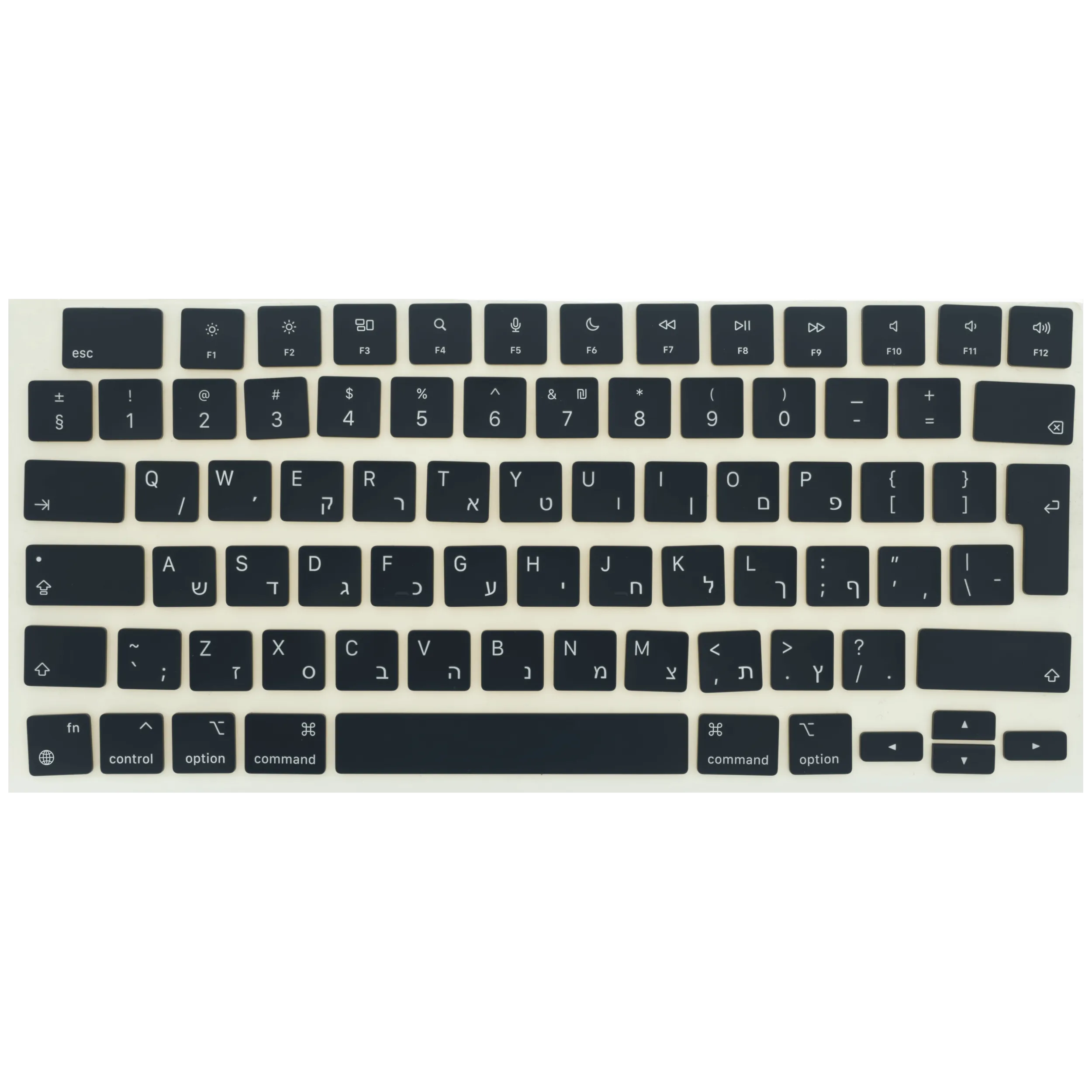 Keycap Kit (Hebrew) For MacBook Air 13" / 15" (2022 - 2026) (Midnight)