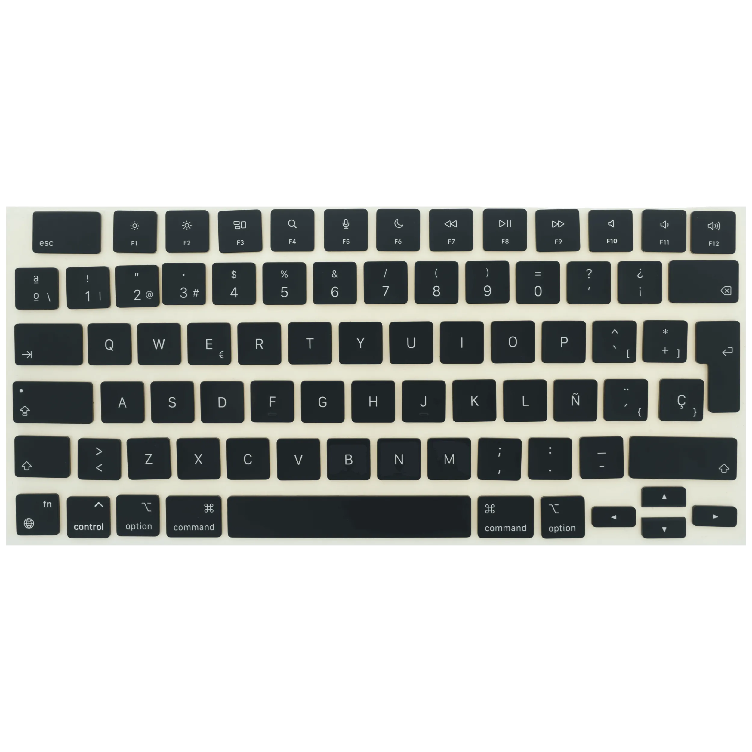 Keycap Kit (Spanish) For MacBook Air 13" / Air 15" / Pro 14" / Pro 16" (2021 - 2026) (Space Black)