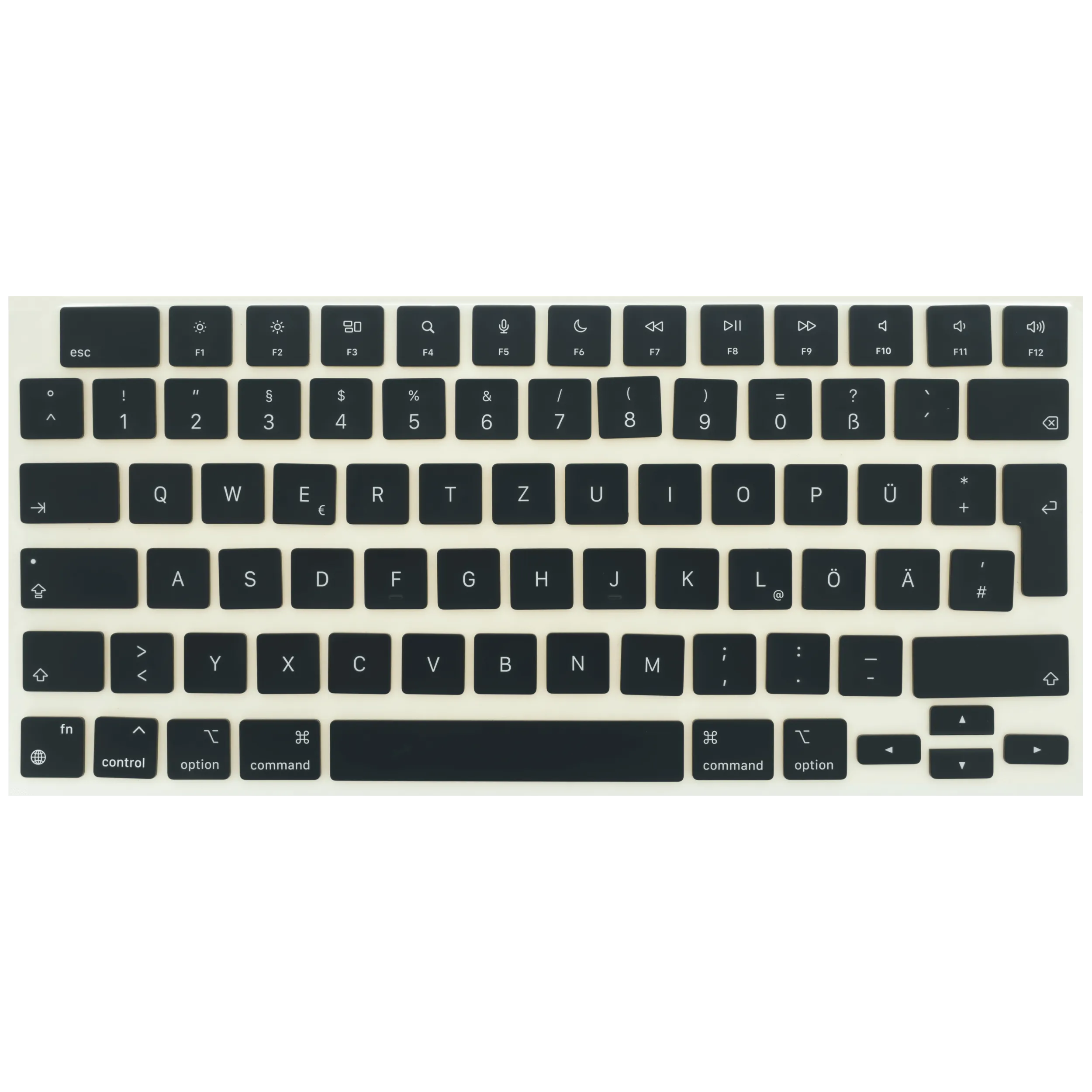 Keycap Kit (German) For MacBook Air 13" / Air 15" / Pro 14" / Pro 16" (2021- 2026) (Space Black)