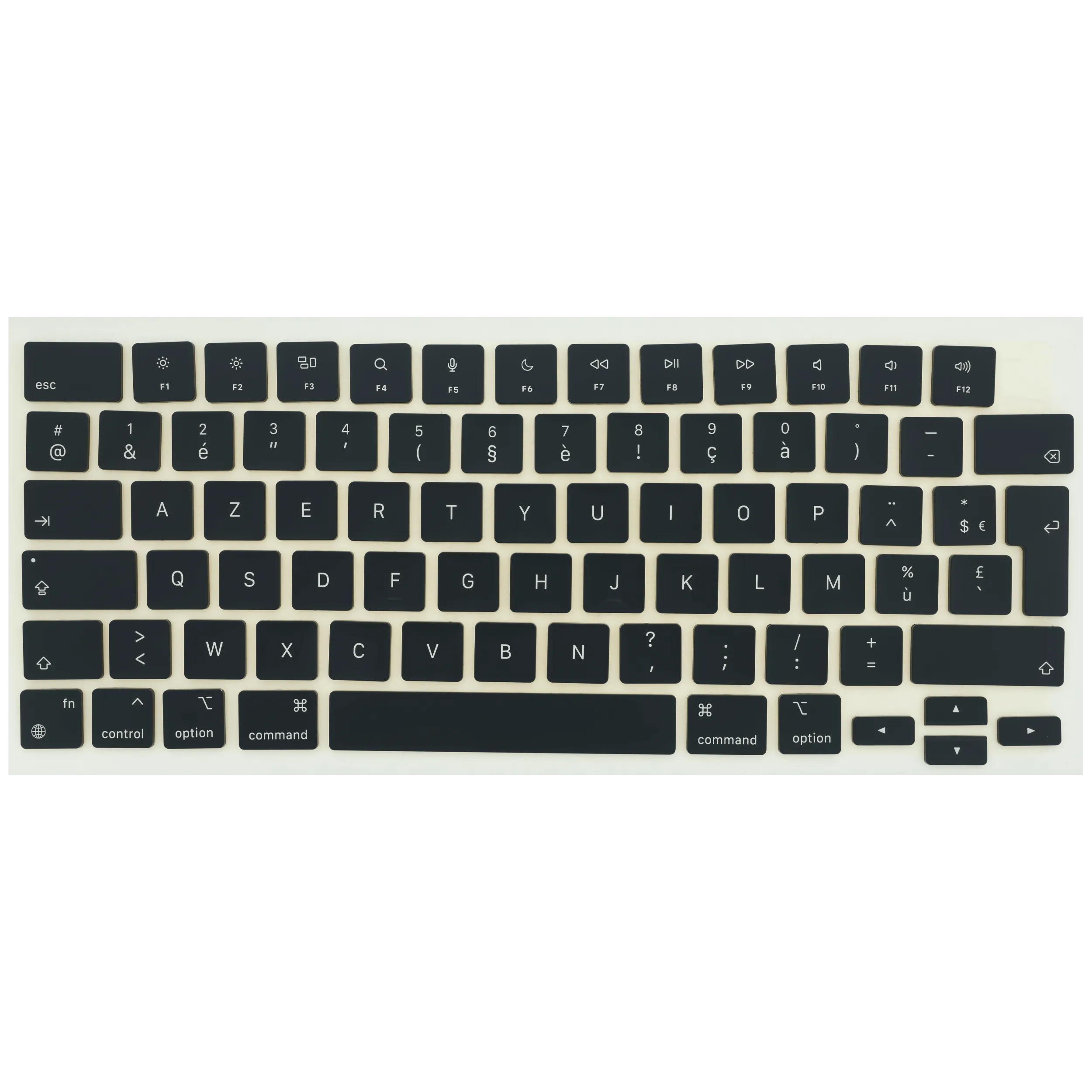 Keycap Kit (French) For MacBook Air 13" / Air 15" / Pro 14" / Pro 16" (2021 - 2026) (Space Black)
