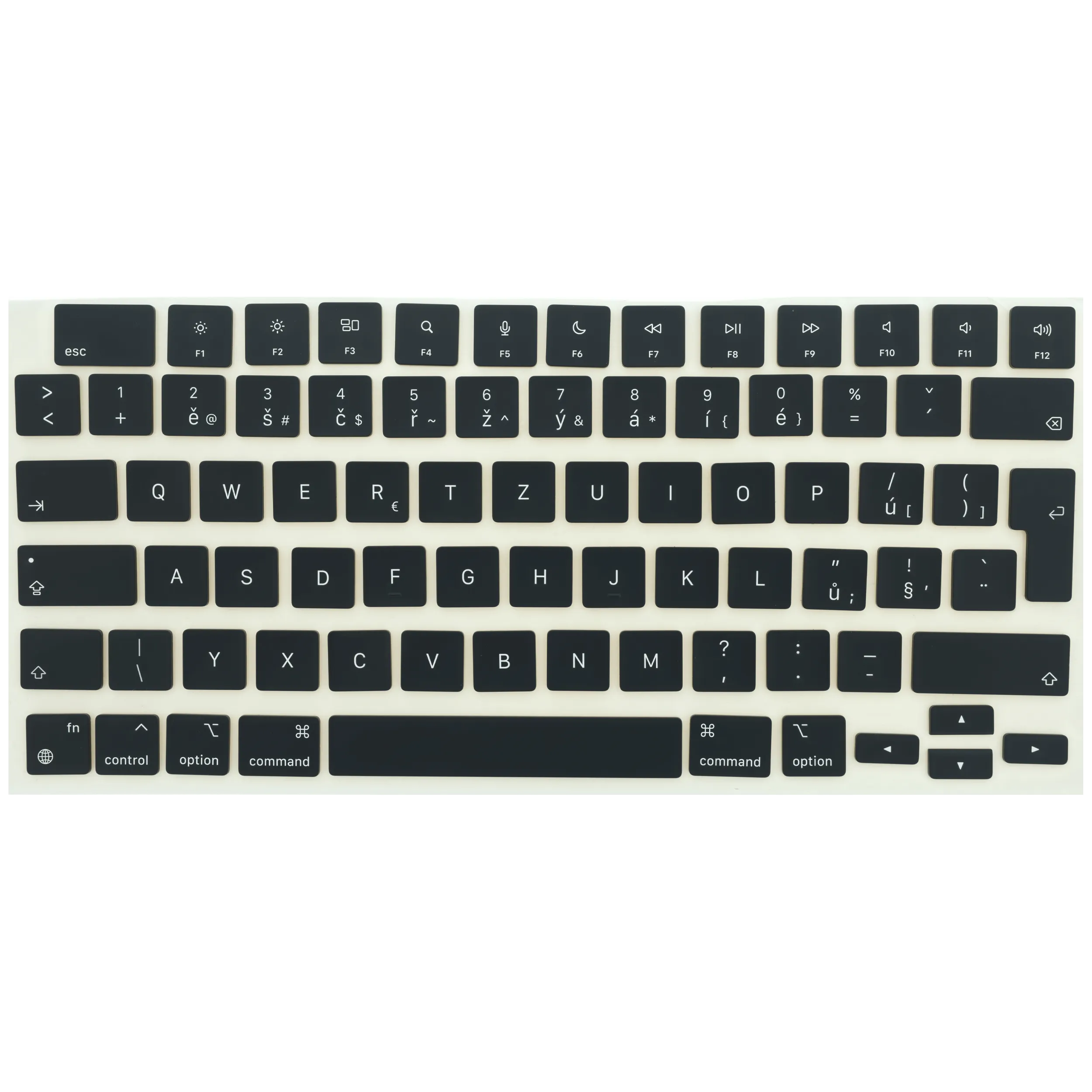 Keycap Kit (Czech) For MacBook Air 13" / Air 15" / Pro 14" / Pro 16" (2021- 2026) (Space Black)