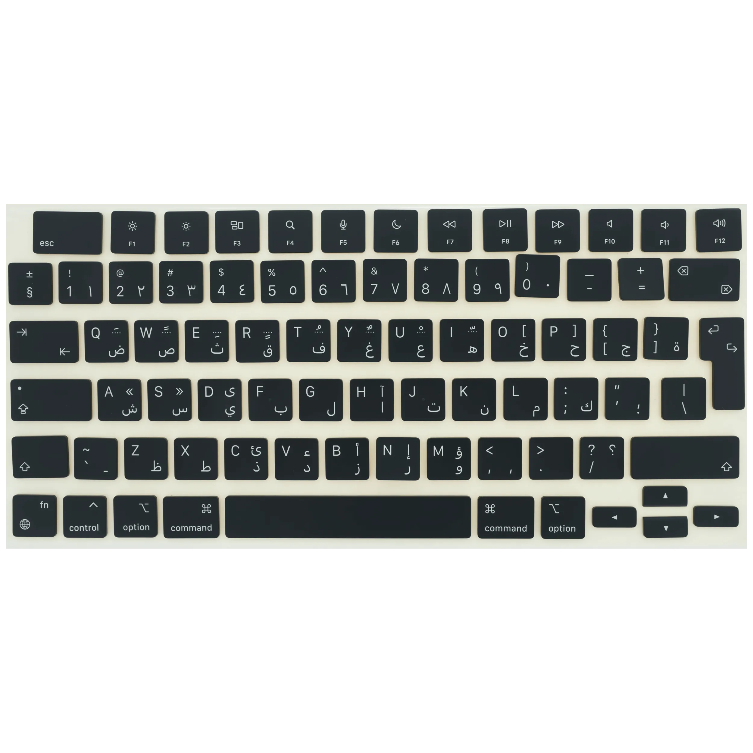Keycap Kit (Arabic) For MacBook Air 13" / Air 15" / Pro 14" / Pro 16" (2021 - 2026) (Space Black)