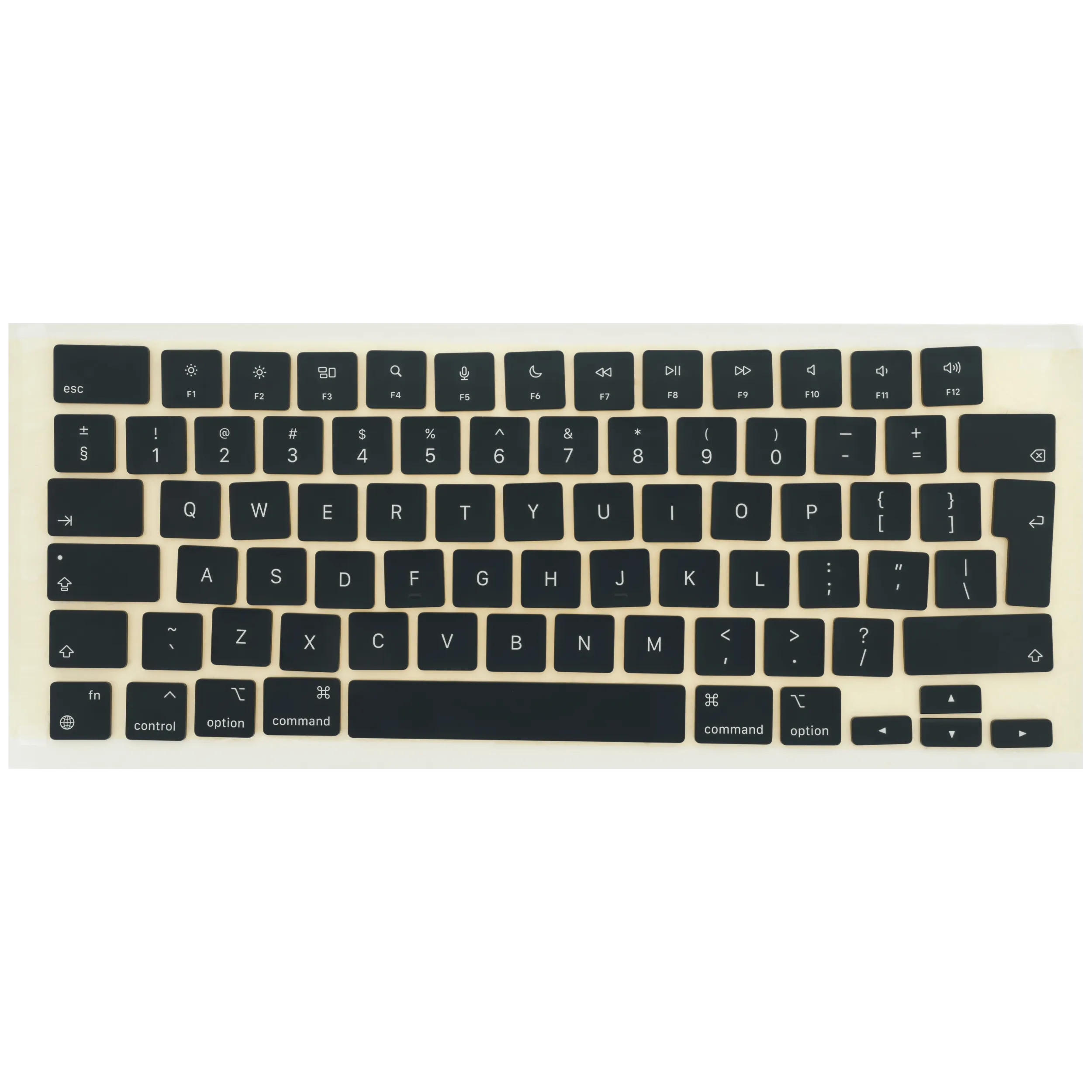 Keycap Kit (UK) For MacBook Air 13" / Air 15" / Pro 14" / Pro 16" (2021 - 2026) (Space Black)