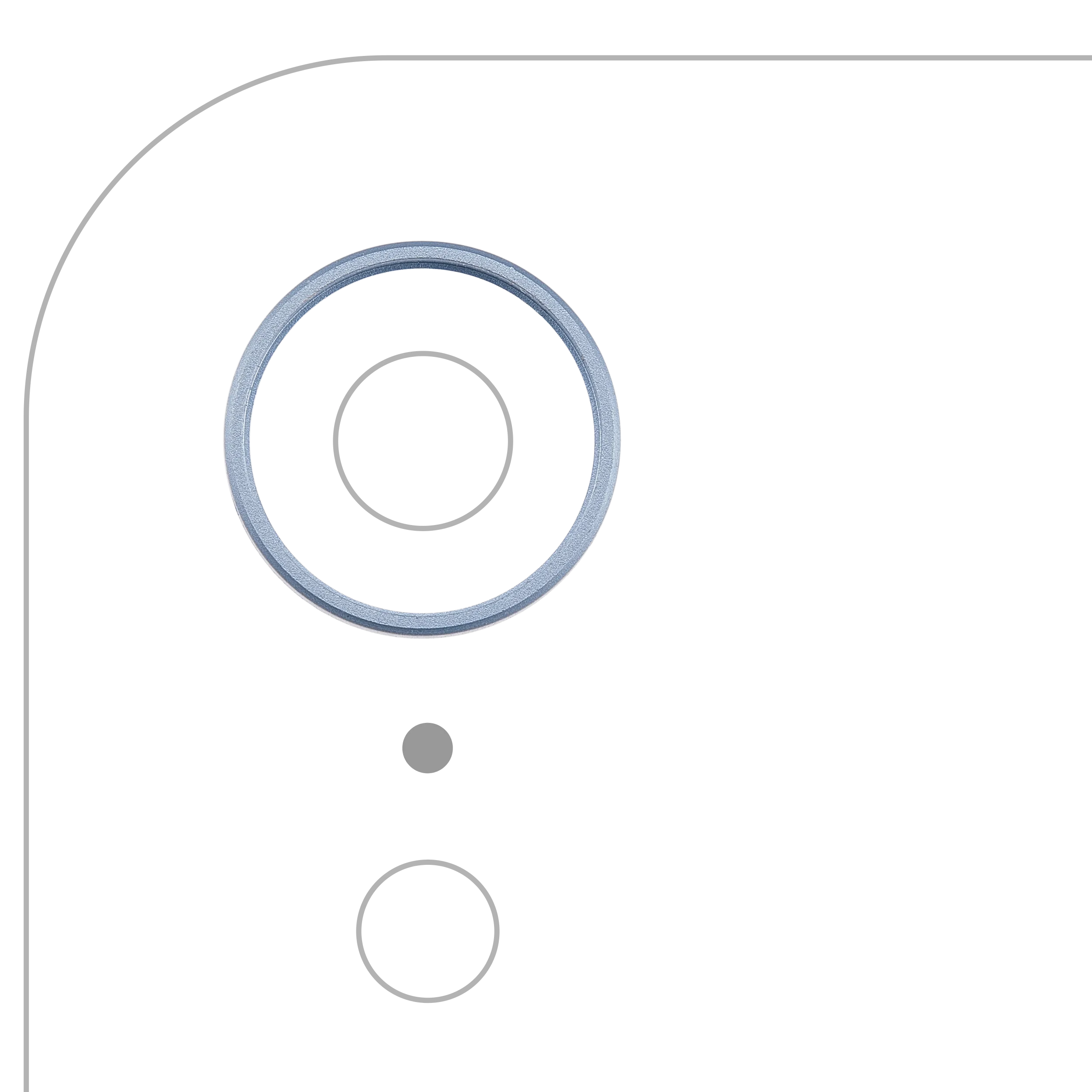 Back Camera Bezel Ring Only For iPhone XR (Blue)