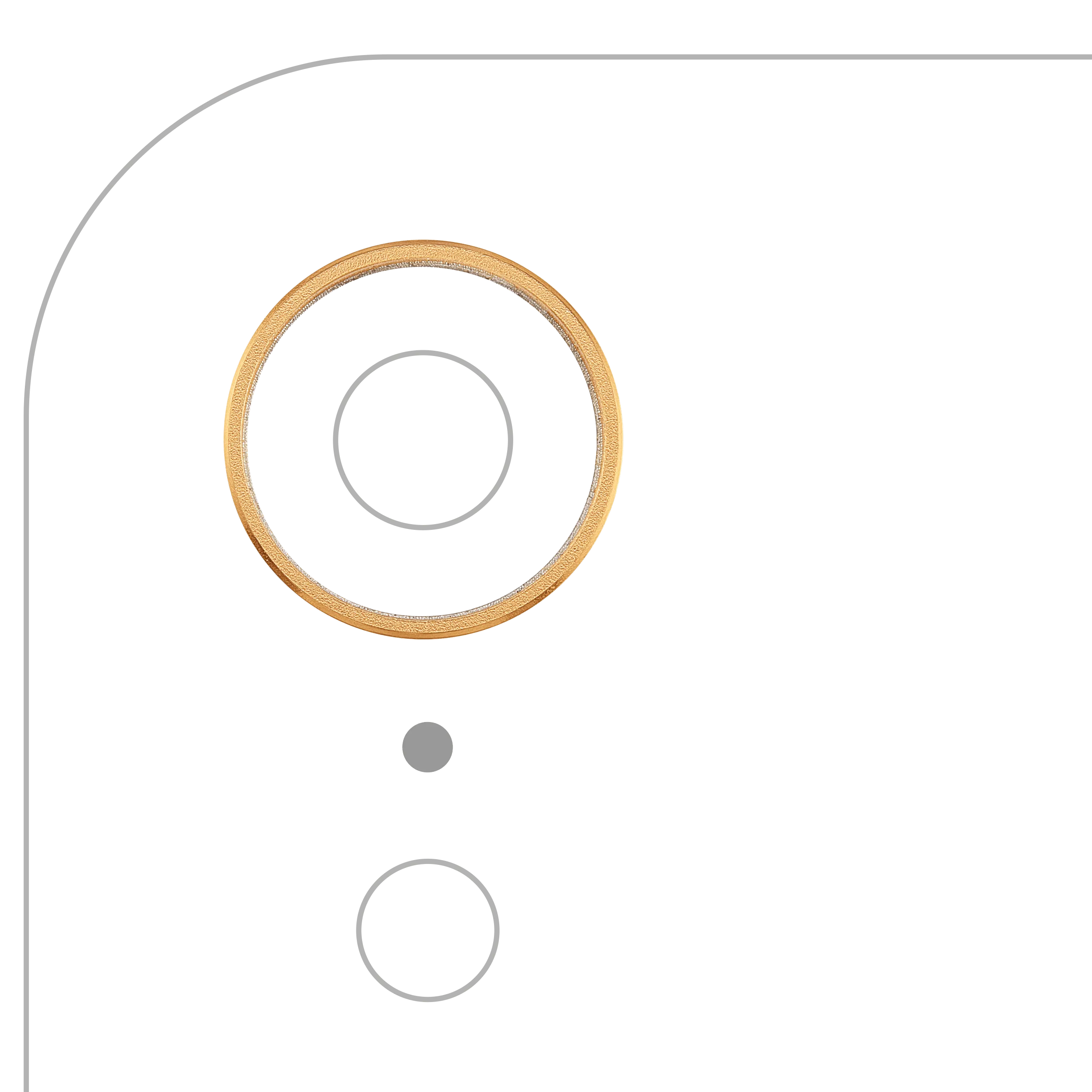 Back Camera Bezel Ring Only For iPhone XR (Yellow)