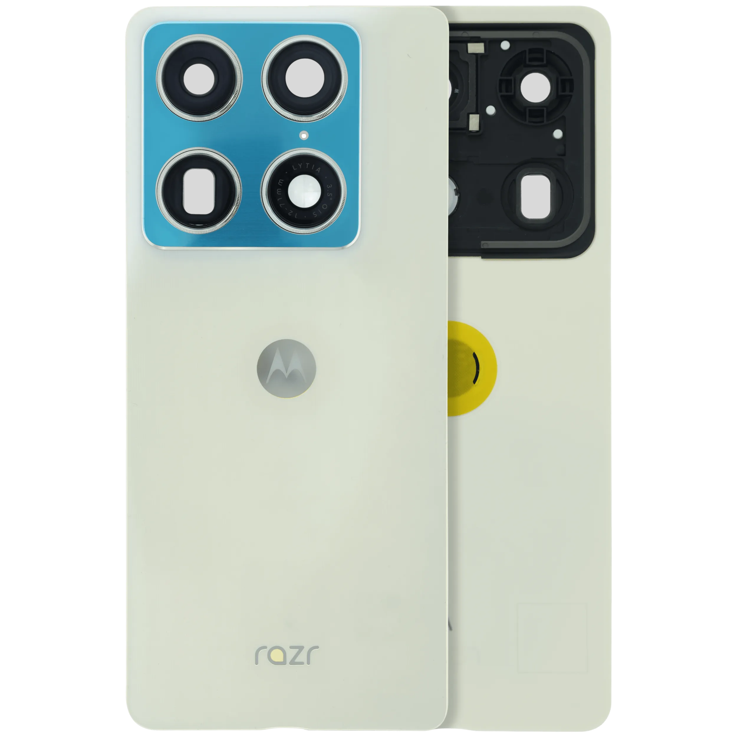 Back Cover Insert Assembly For Motorola Razr Fold (XT2651 / 2026) (Genuine OEM) (Lily White)