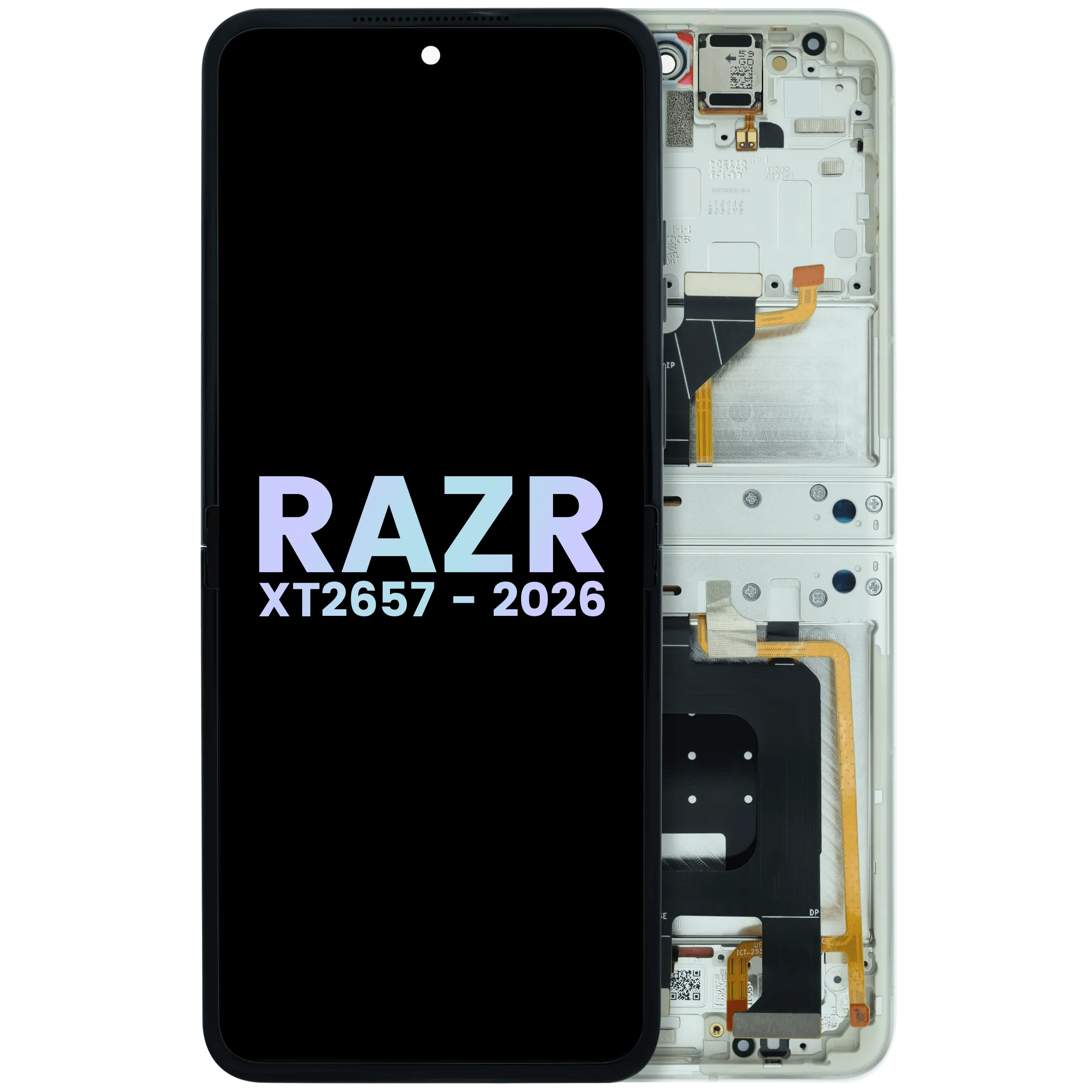 OLED Display Assembly For Motorola Razr (XT2657 / 2026) (Genuine OEM) (Bright White)