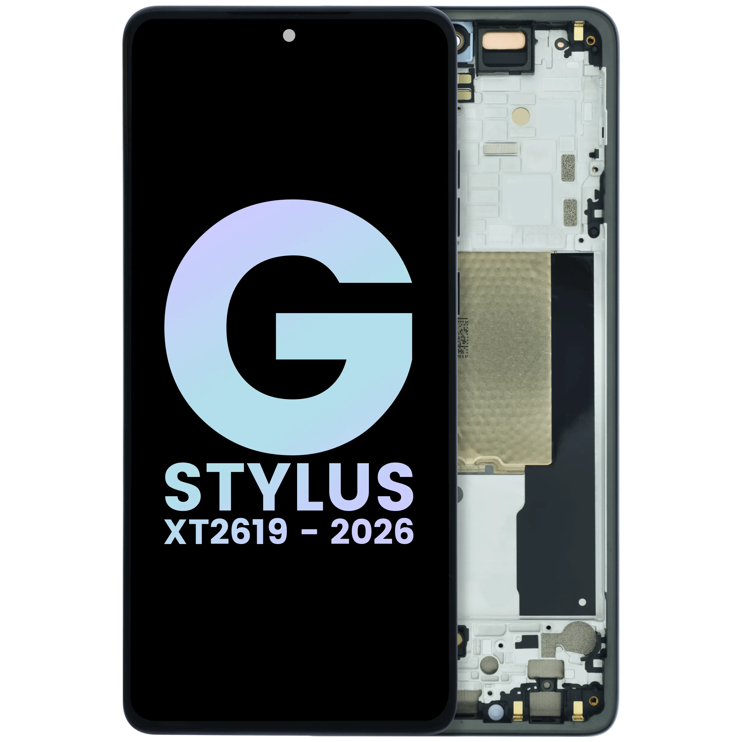 Complete OLED Display Assembly For Motorola Moto G Stylus (XT2619 / 2026) (Genuine OEM) (Coal Smoke)