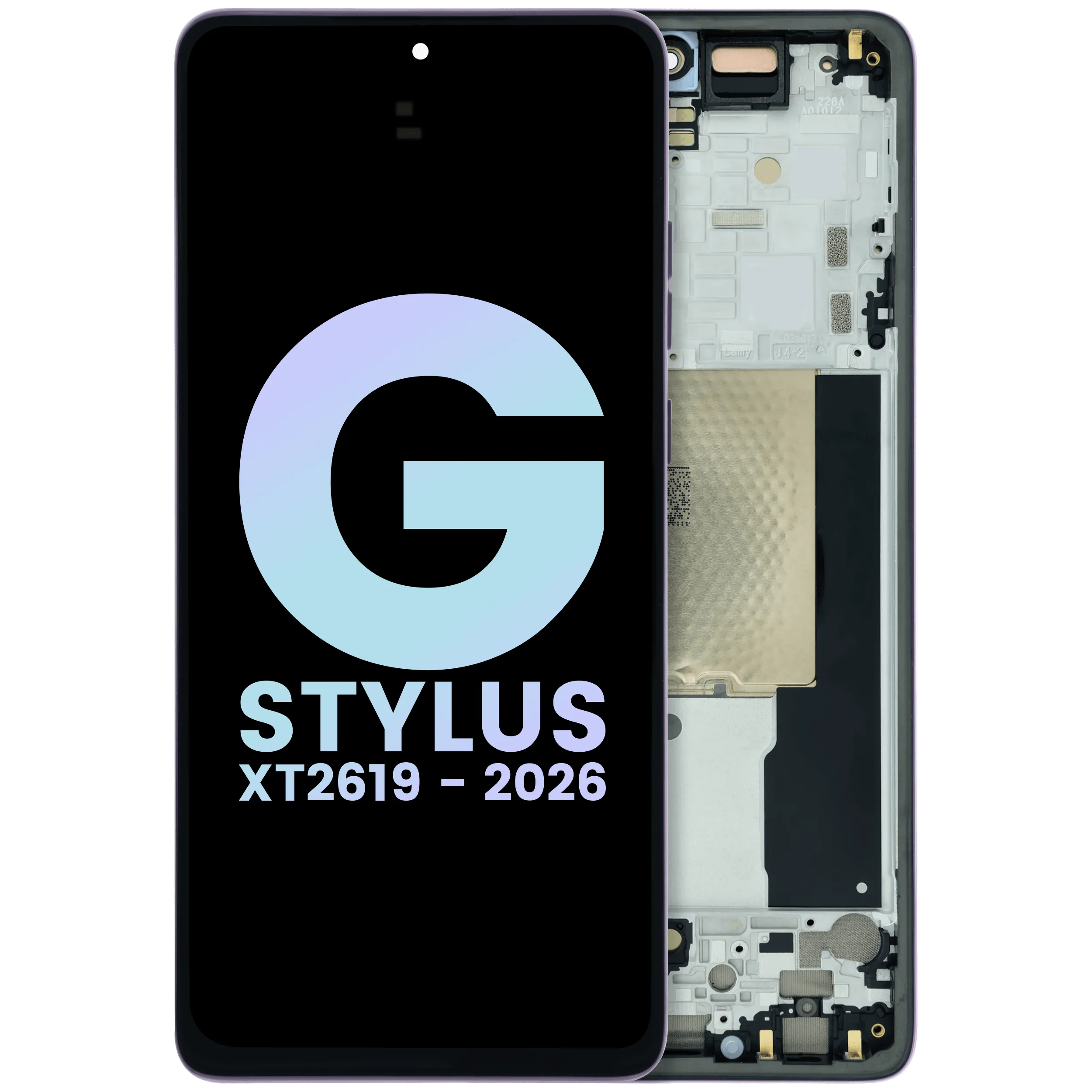 Complete OLED Display Assembly For Motorola Moto G Stylus (XT2619 / 2026) (Genuine OEM) (Lavender Mist)