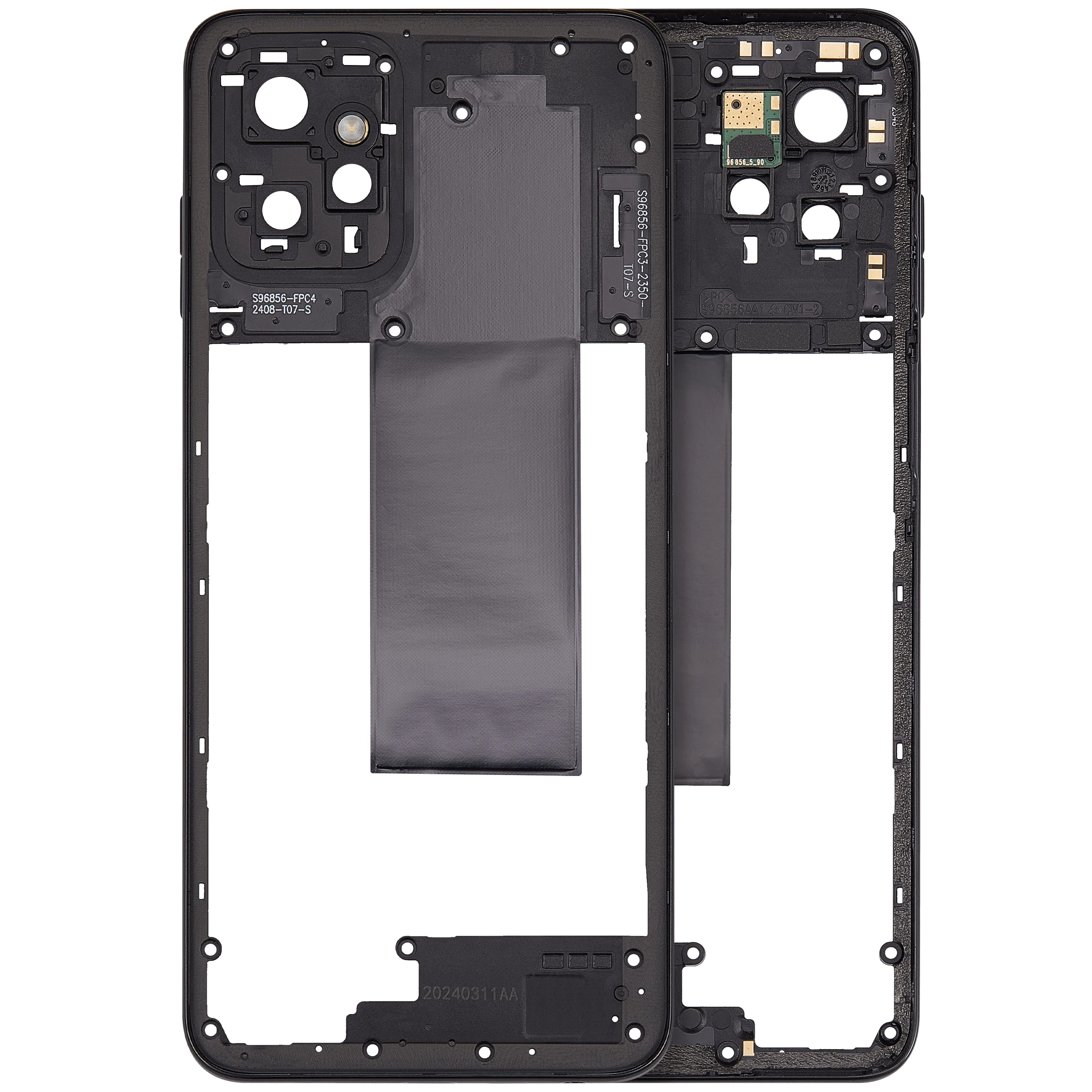 Mid Housing For Motorola Moto G Power 5G (XT2311 / 2023) (Premium) (Concrete Grey)