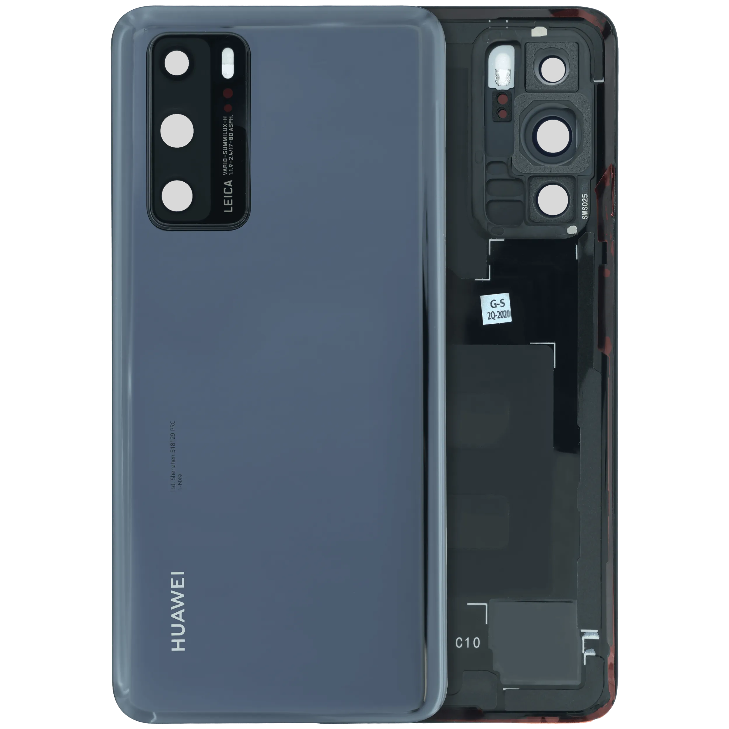 Back Cover For Huawei P40 (Service Pack) (Black)