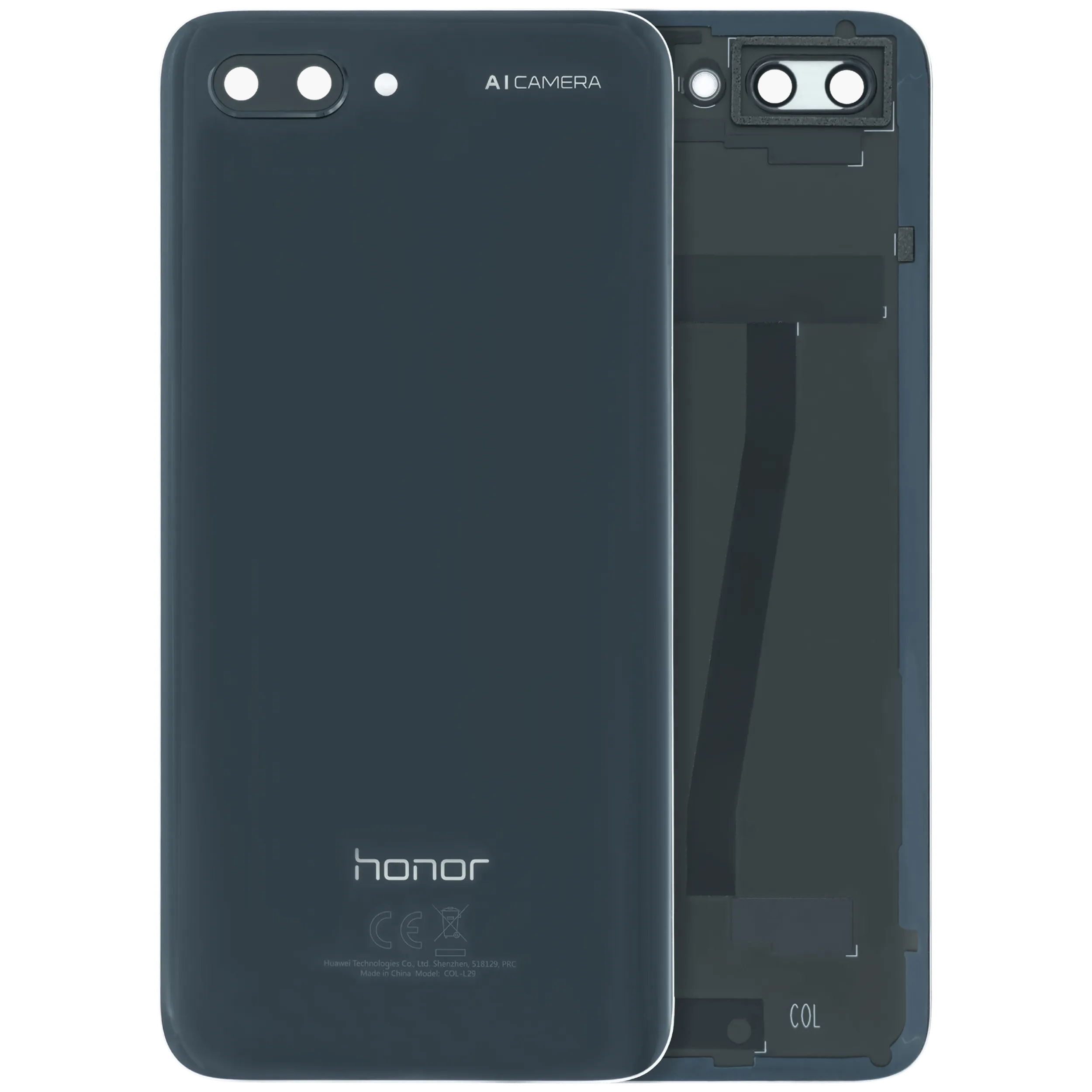 Back Cover With Camera Lens For Honor 10 (Genuine OEM) (Black)