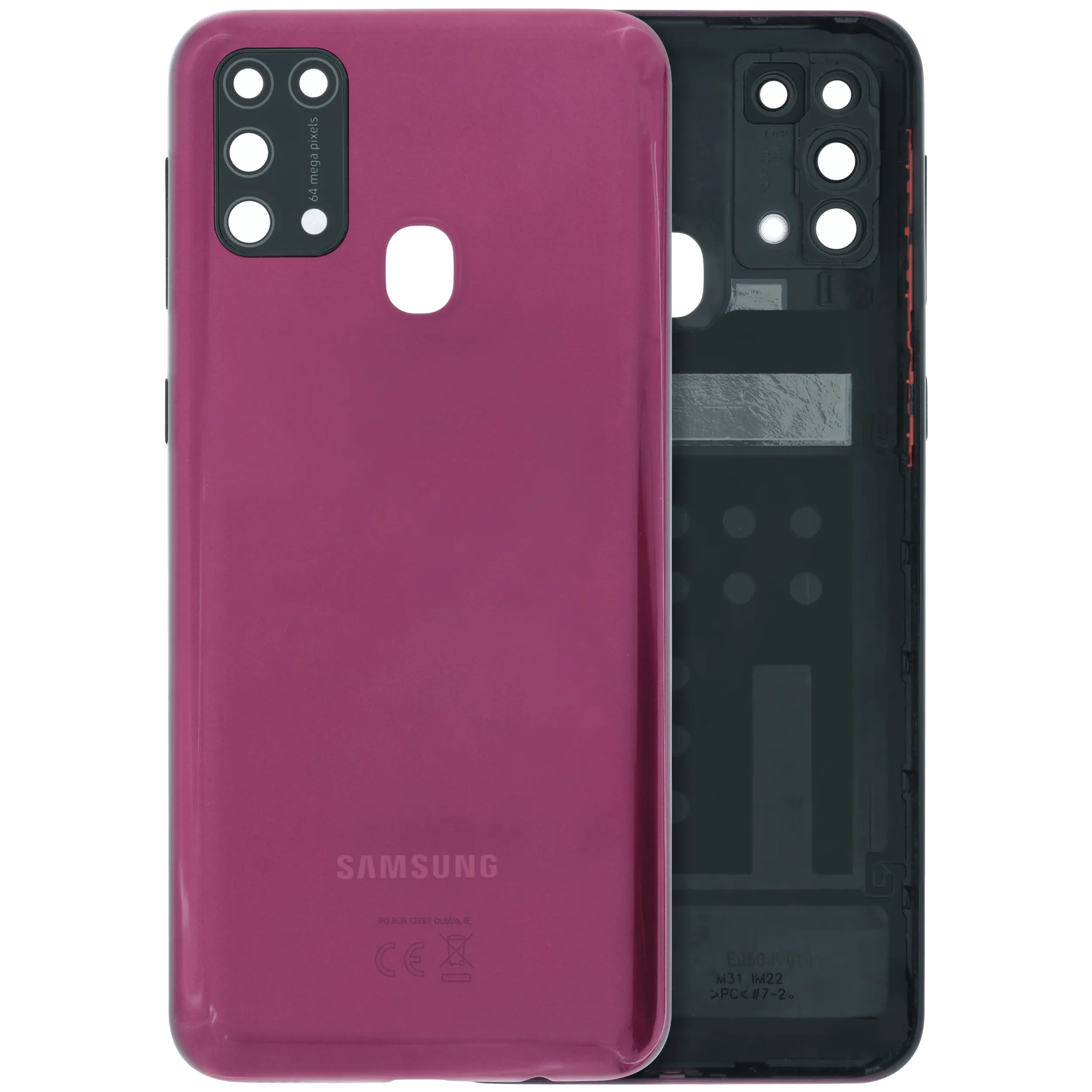 Back Cover With Camera Lens For Samsung Galaxy M31 (M315 / 2020) (Service Pack) (Red)