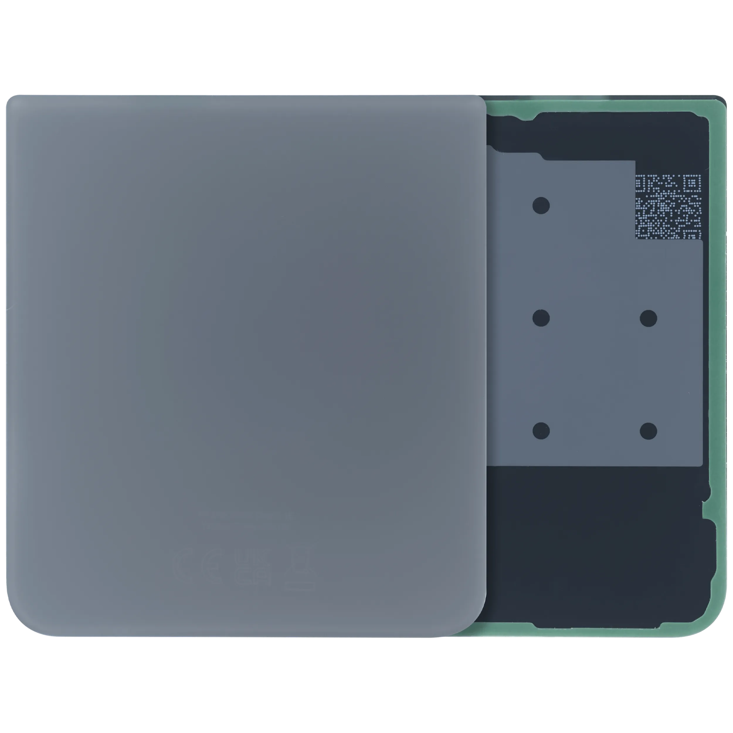 Bottom Back Cover Glass For Samsung Galaxy Z Flip 3 5G (Service Pack) (Gray)