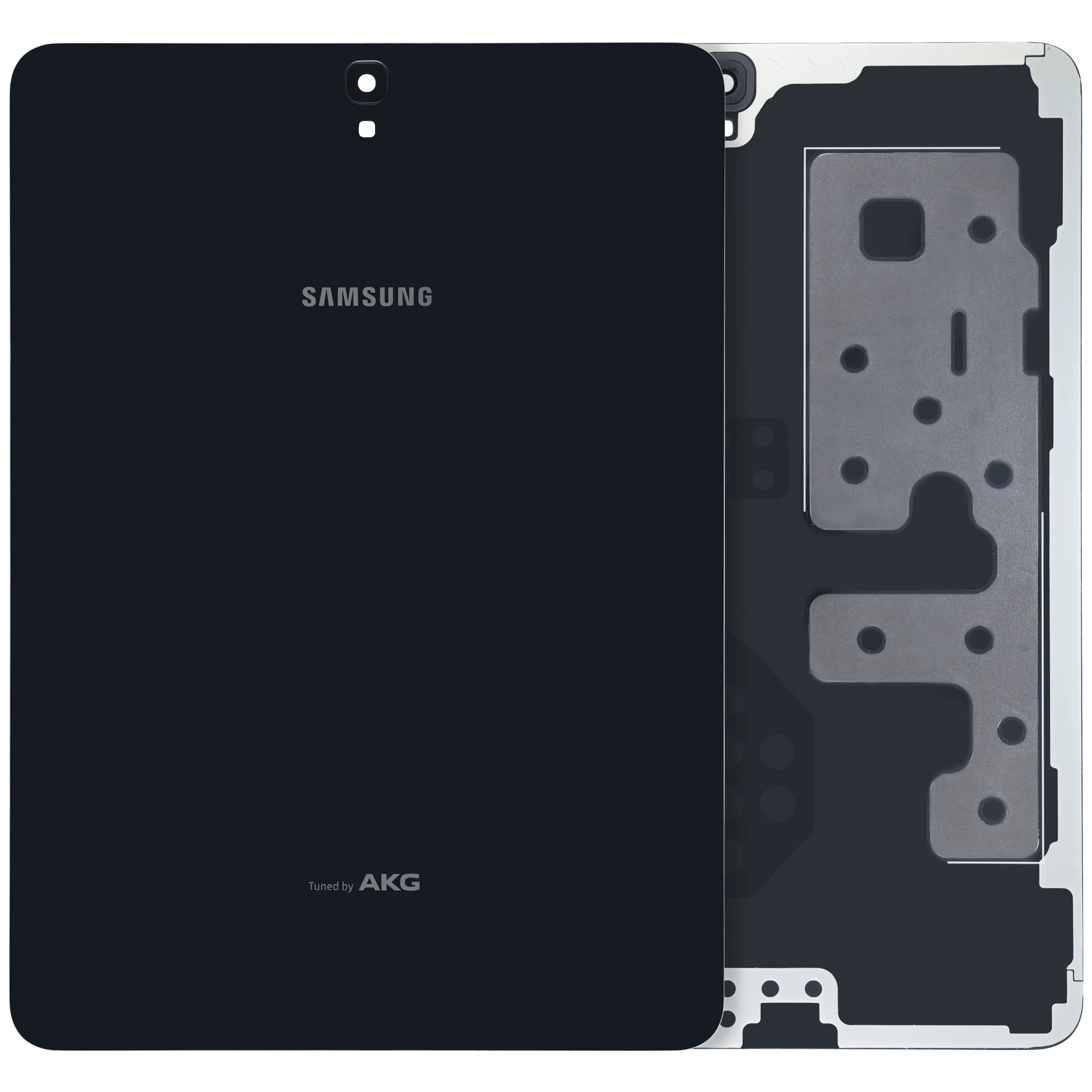 Back Cover With Camera Lens For Samsung Galaxy Tab S3 9.7" (T820) (2017) (Service Pack) (Black)