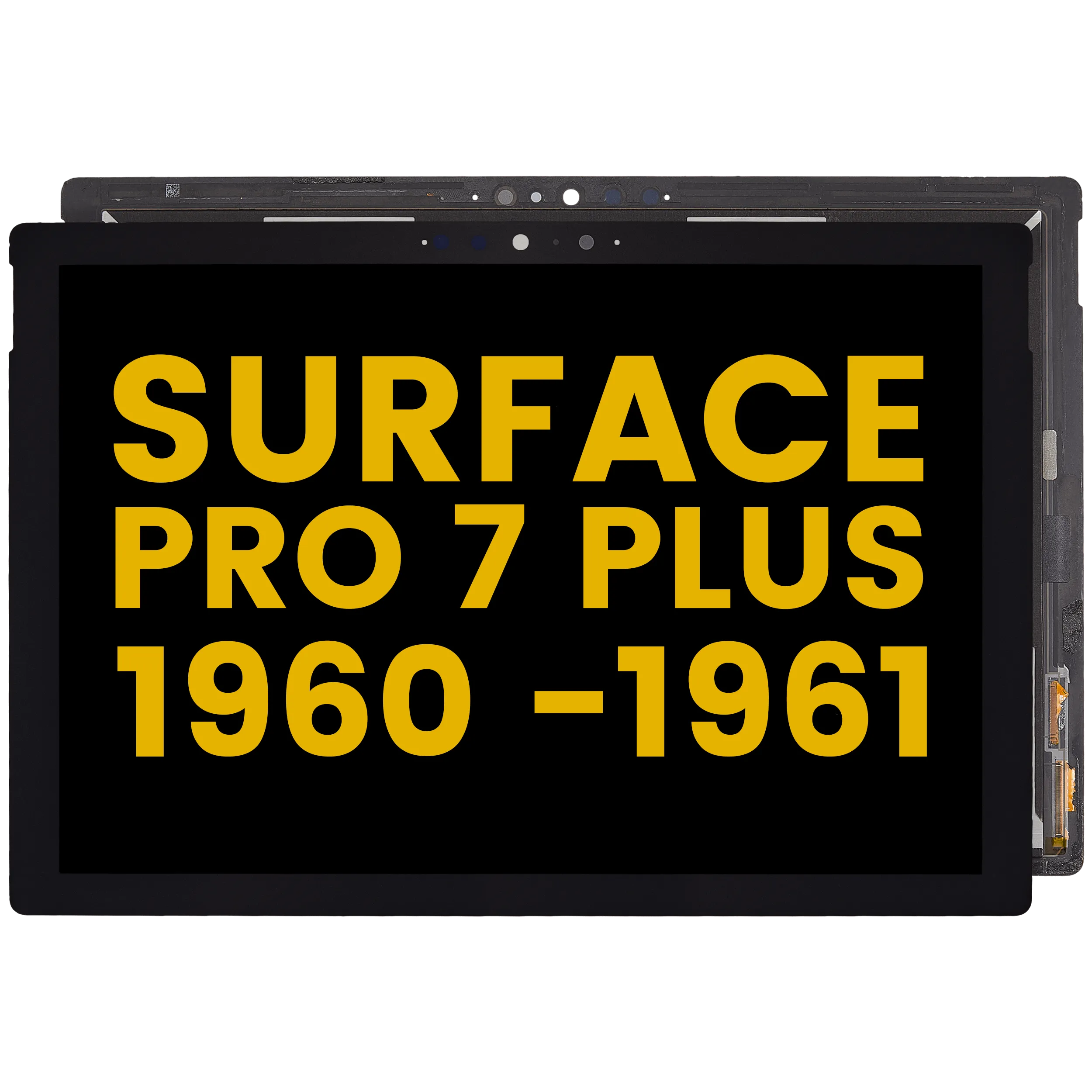 Digitizer With Flex Cable Compatible For Microsoft Surface Pro 7 Plus (1960/1961) (Refurbished) (Black)