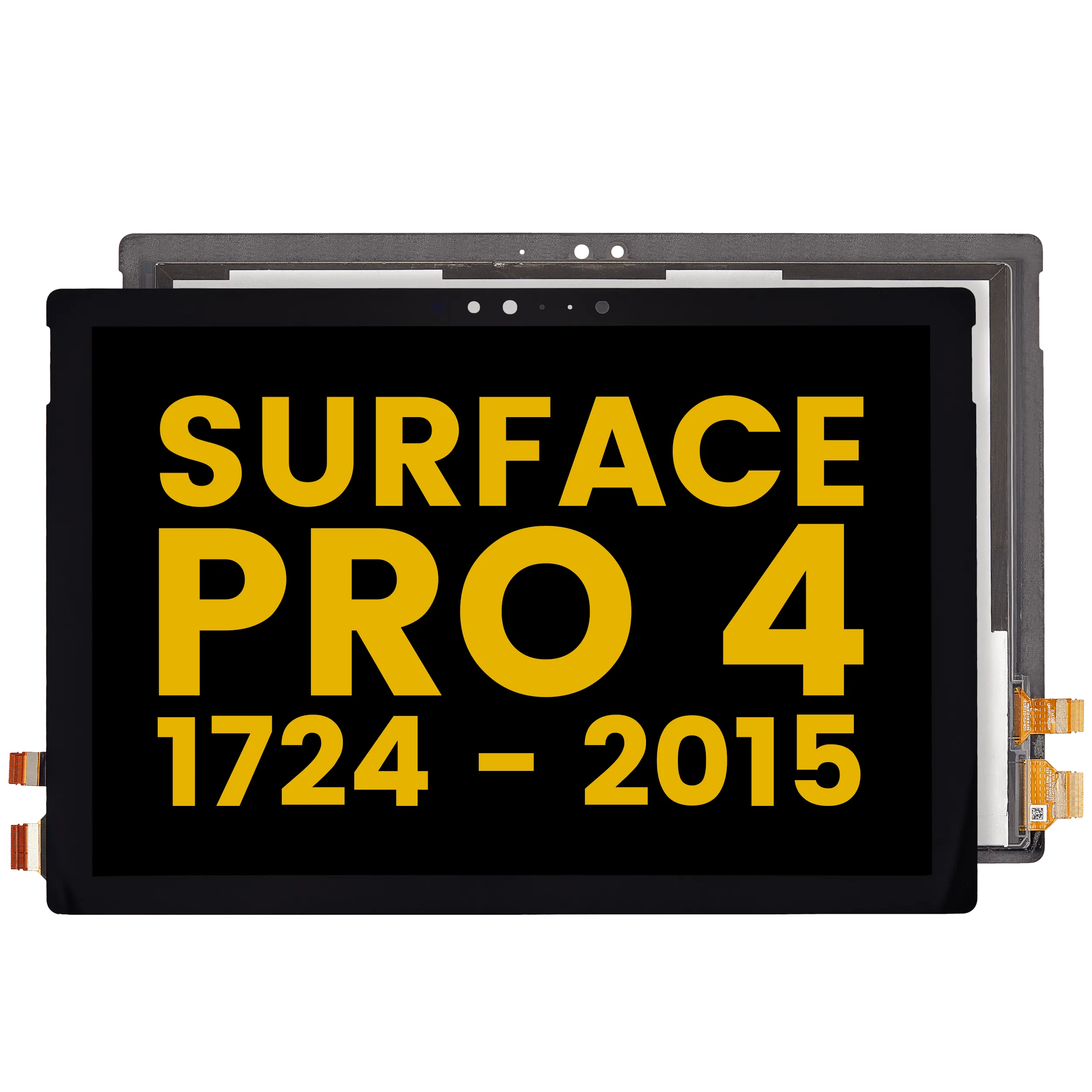 Digitizer With Flex Cable Compatible For Microsoft Surface Pro 4 (1724) (Refurbished) (Black)
