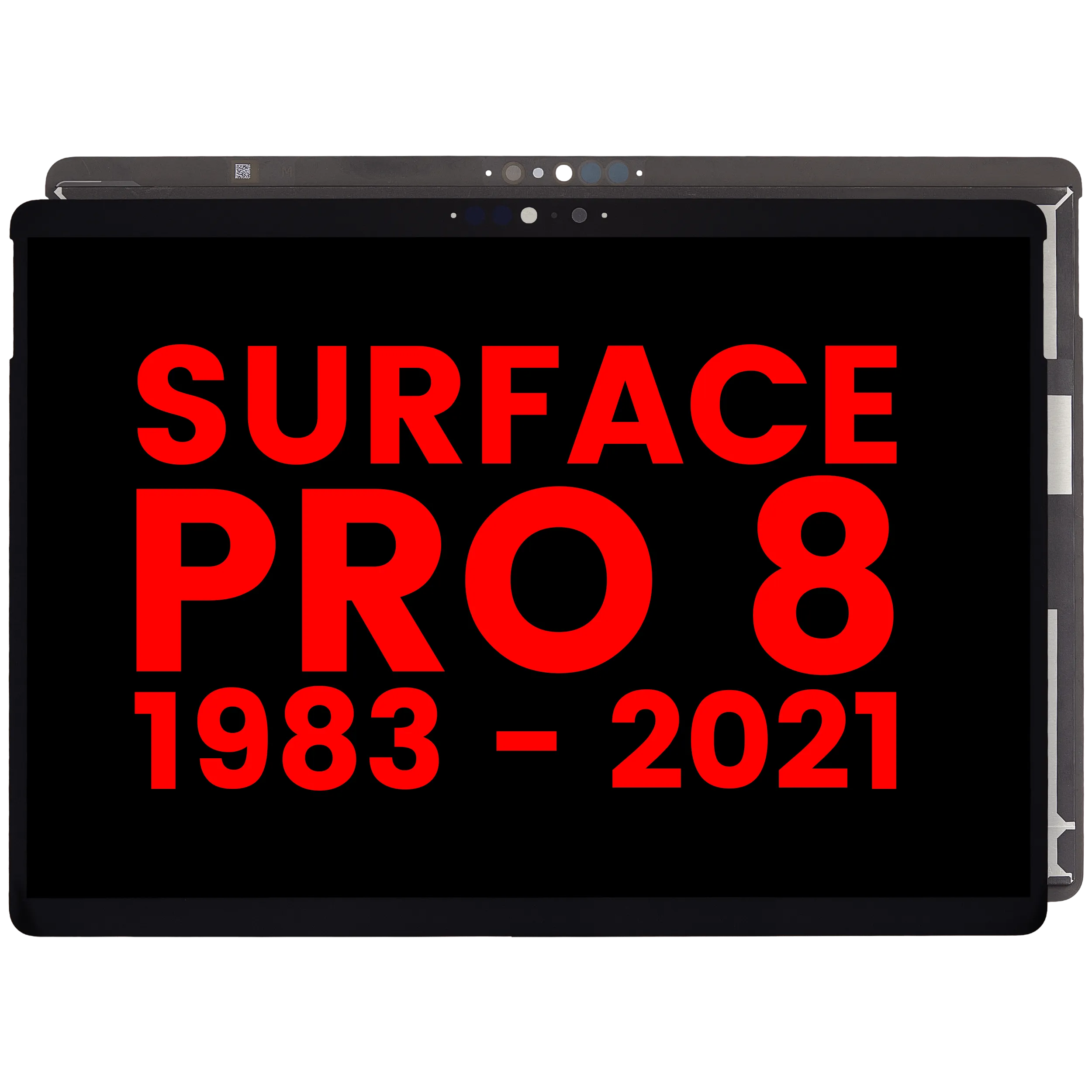 Digitizer With Flex Cable Compatible For Microsoft Surface Pro 8 (1983) (Aftermarket Plus) (Black)