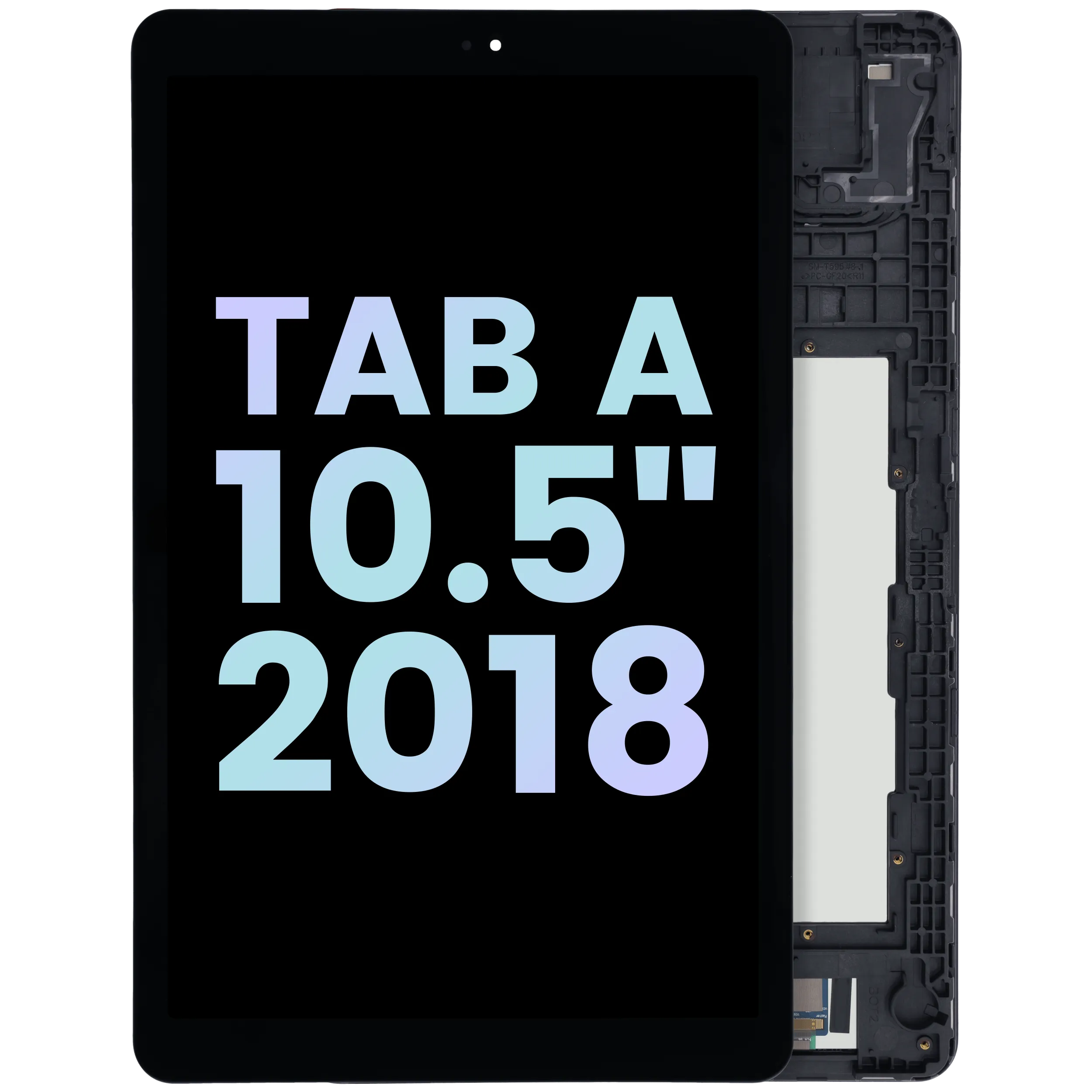 LCD Assembly With Frame For Samsung Galaxy Tab A 10.5" (2018) (Service Pack) (Black)