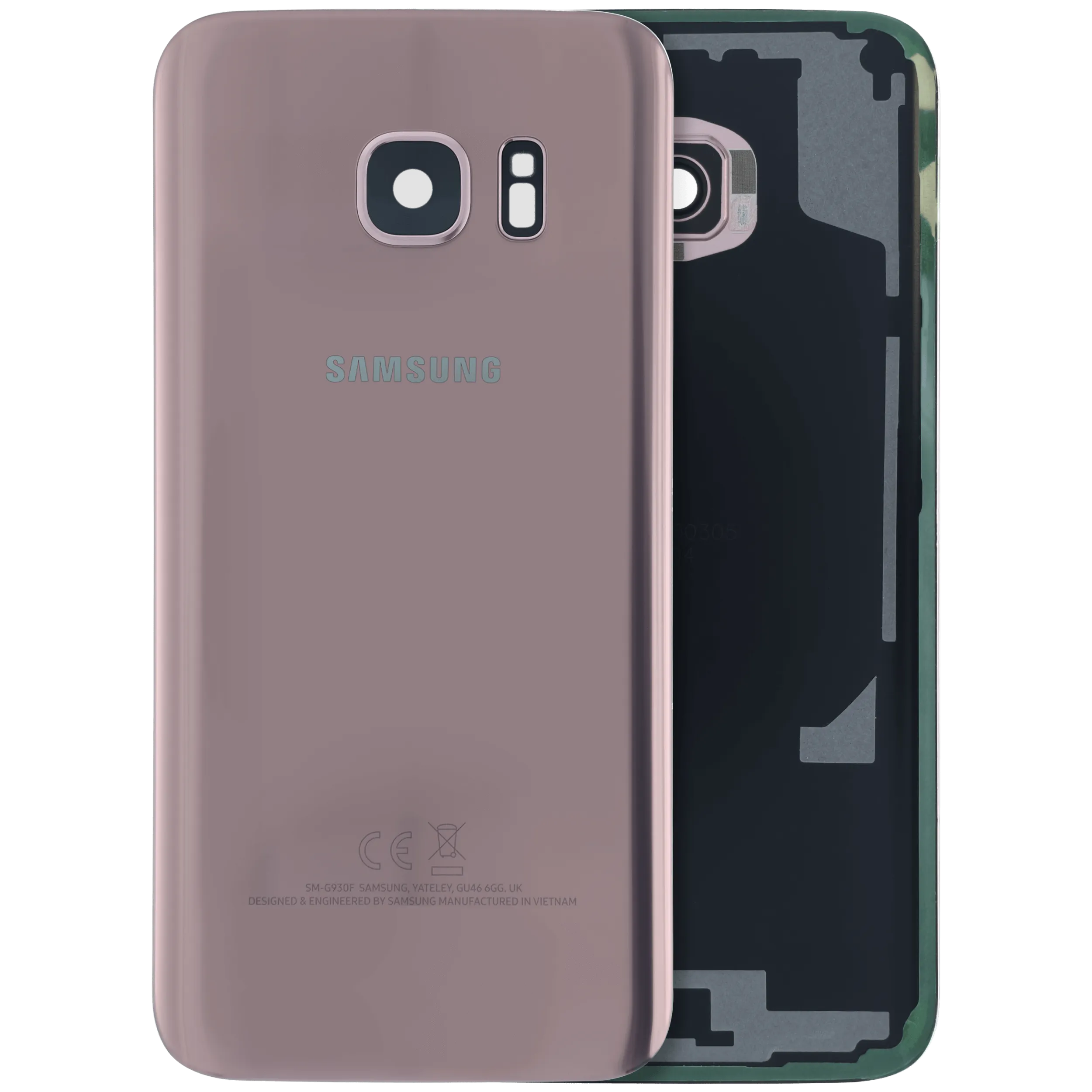 Back Cover Glass For Samsung Galaxy S7 (Service Pack) (Pink)