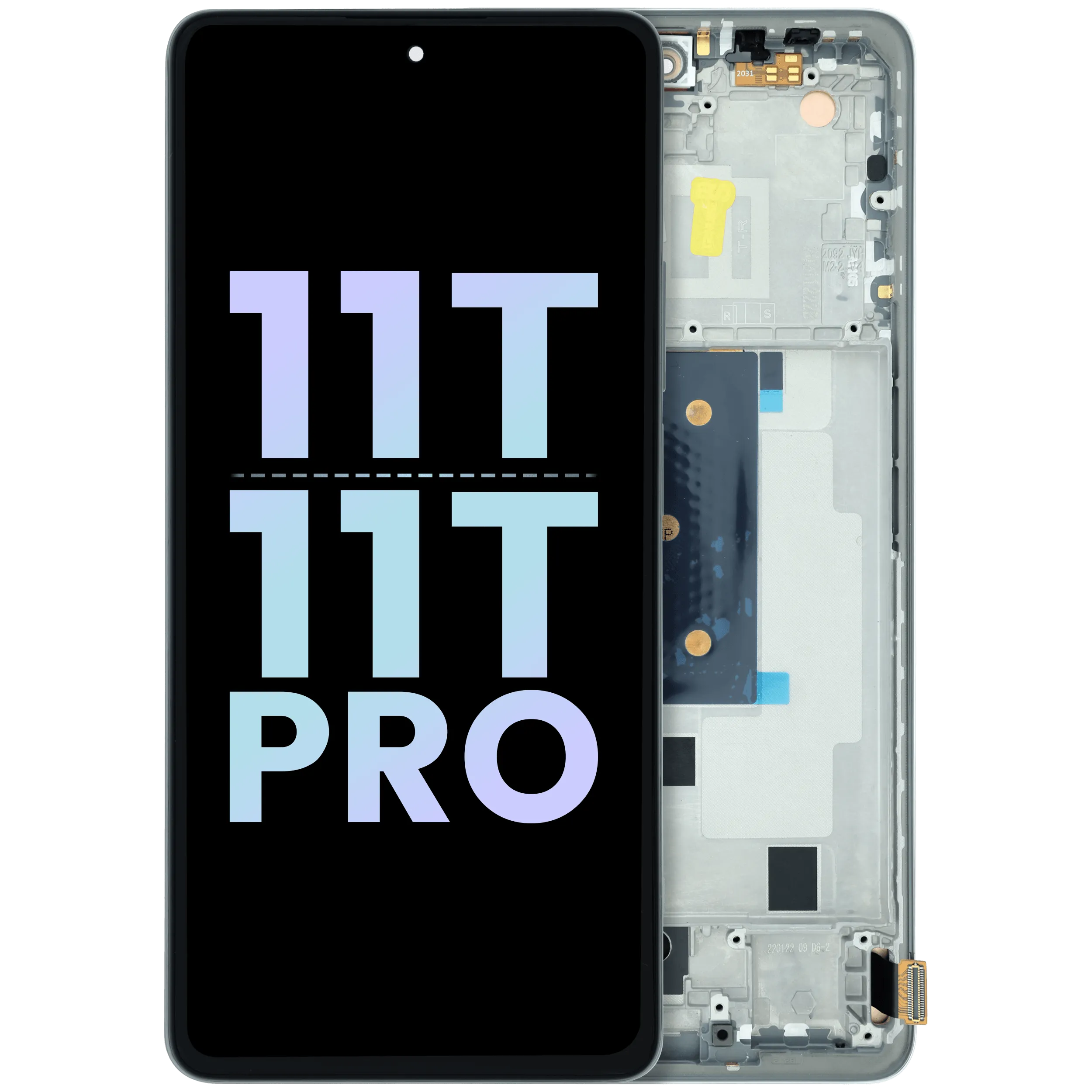 OLED Assembly With Frame For Xiaomi 11T/11T Pro (Genuine) (Silver)