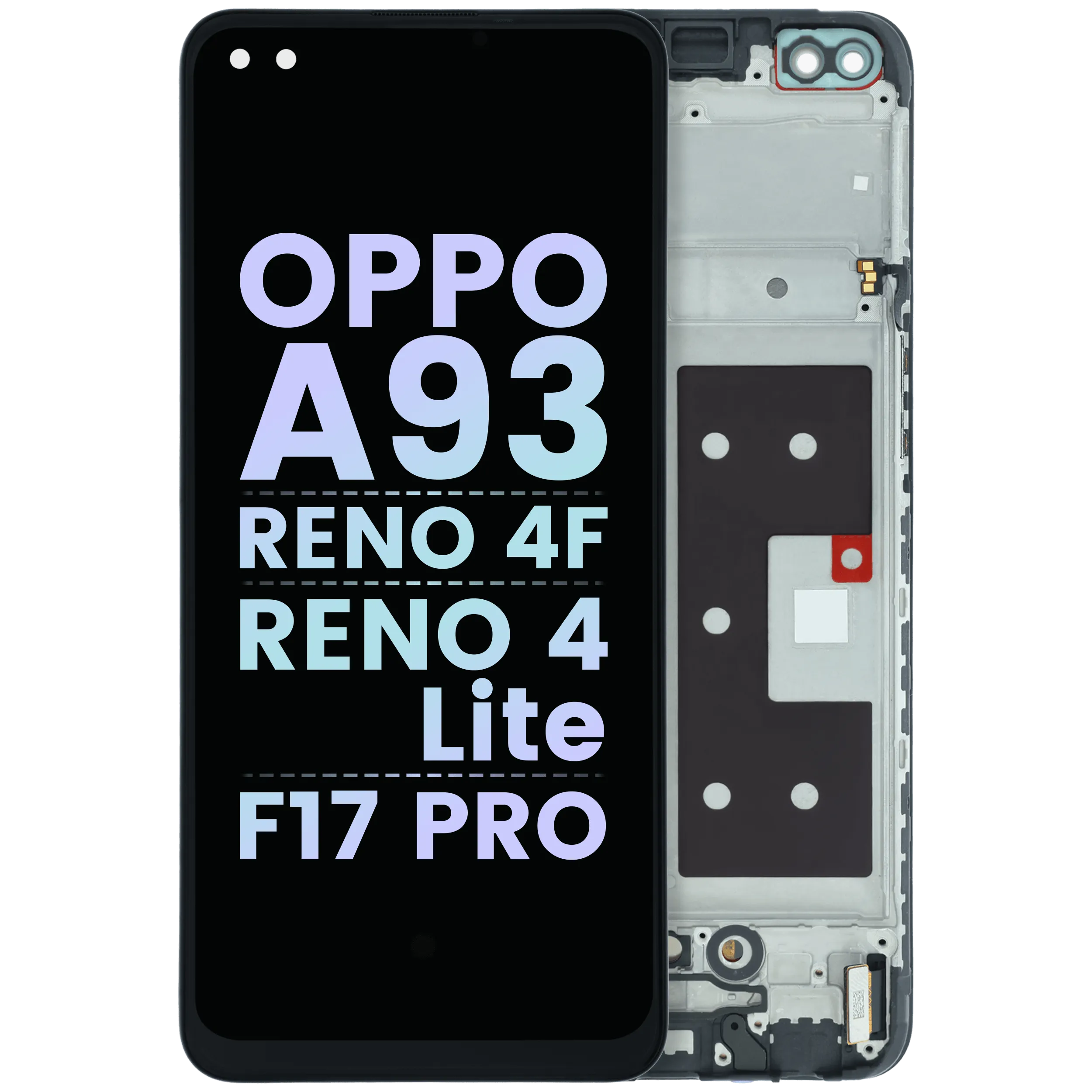 OLED Assembly With Frame For OPPO A93/ Reno 4 F/ Reno 4 Lite/ F17 Pro (Genuine) (All Colors)