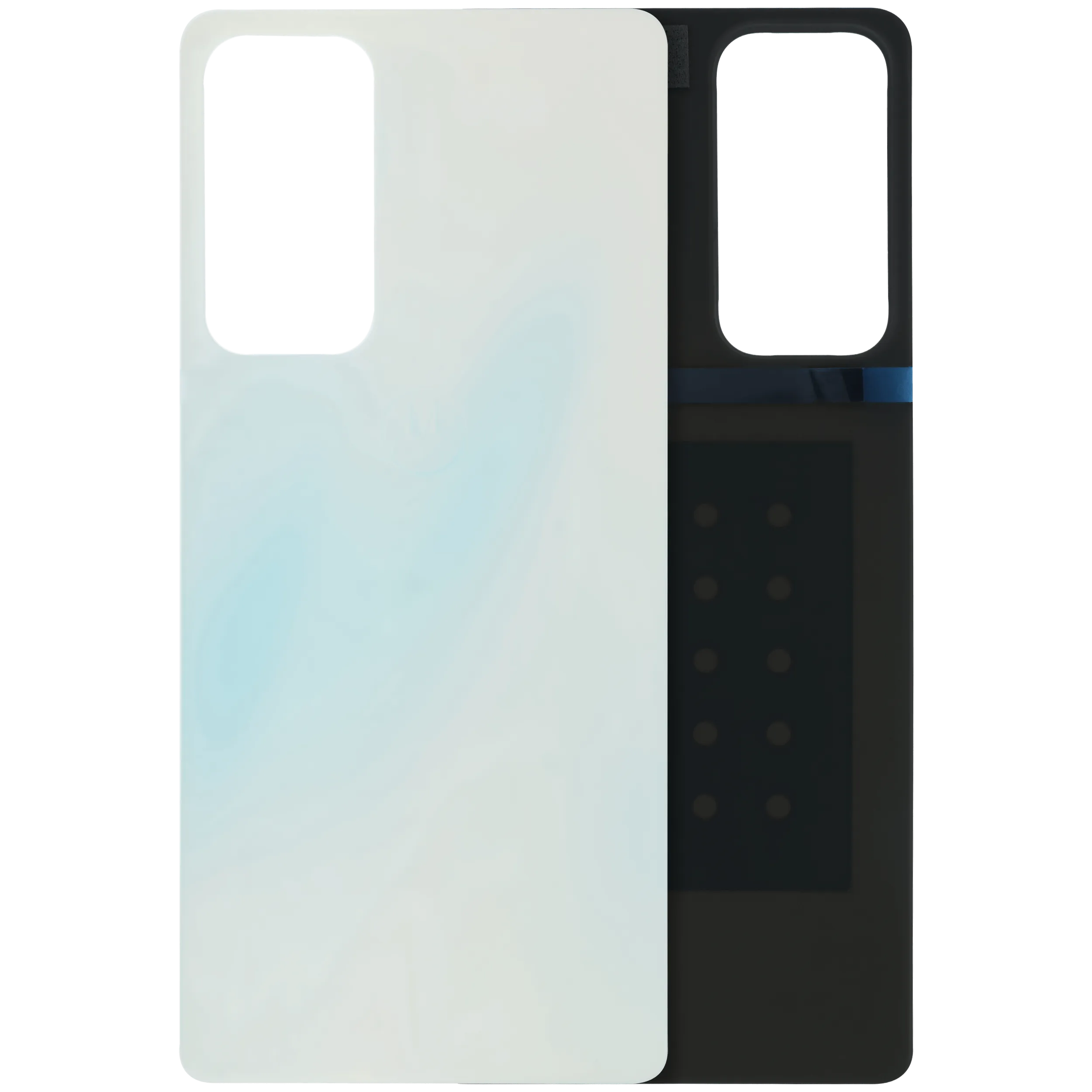 Back Cover Glass For Motorola Edge 20 Pro (XT2153-1 / 2021) (Genuine OEM) (White Frosted)