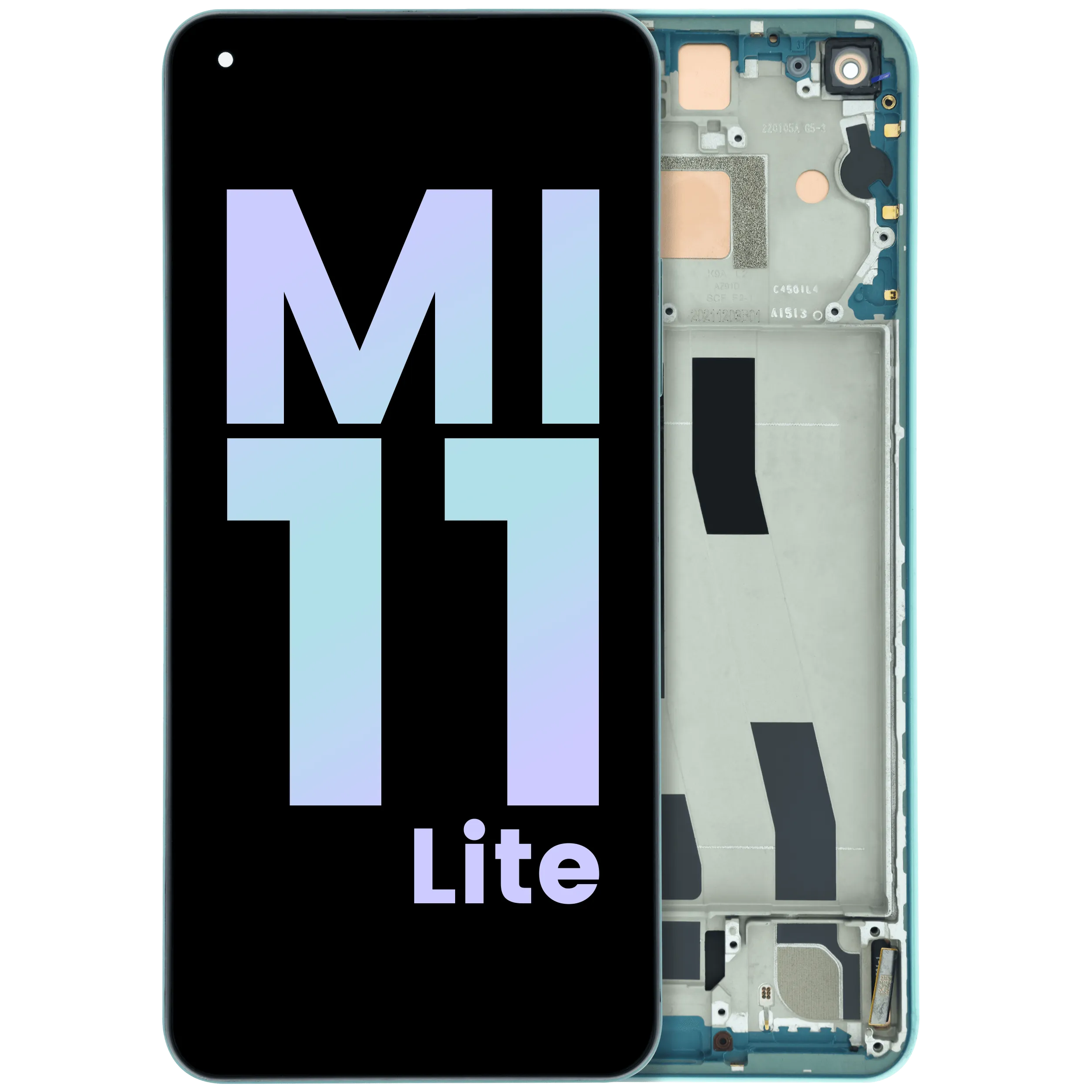 OLED Assembly With Frame For Xiaomi Mi 11 Lite 5G (Genuine) (Green)