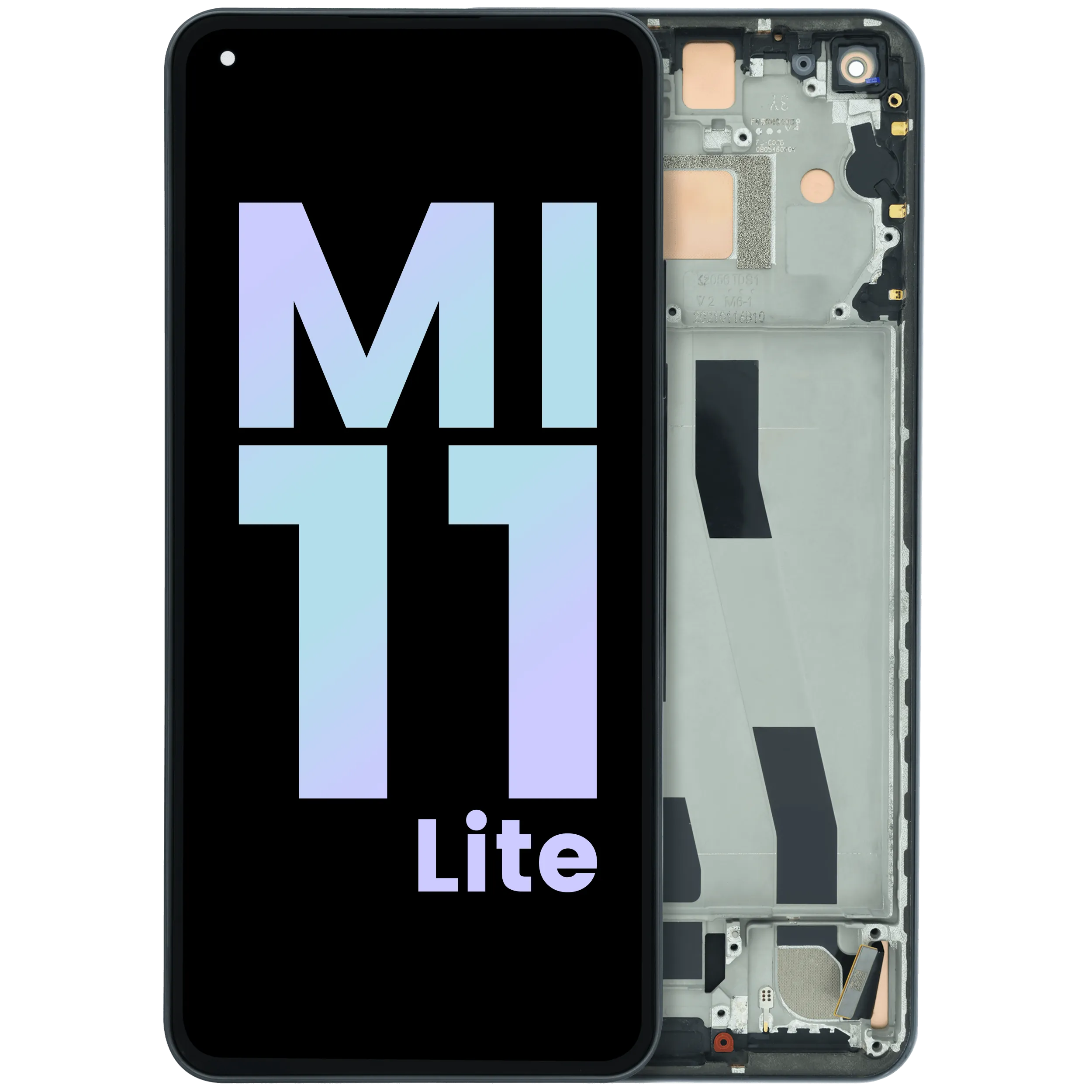 OLED Assembly With Frame For Xiaomi Mi 11 Lite 5G (Genuine) (Black)