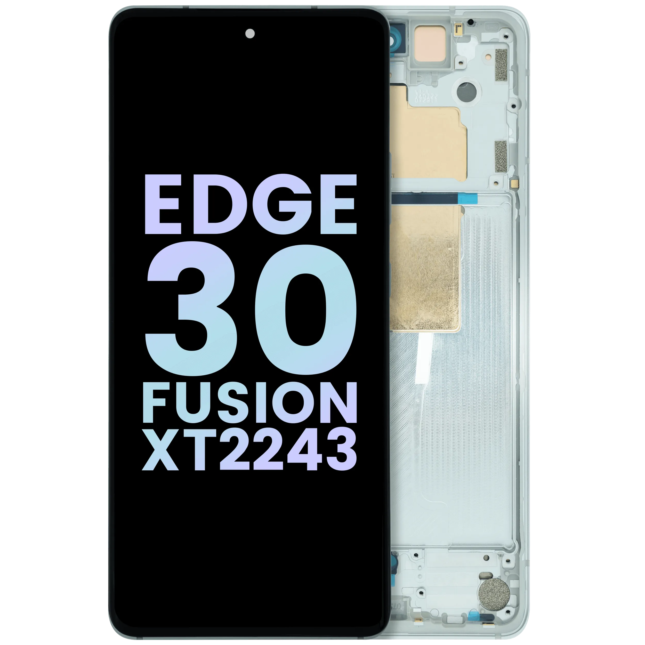 OLED Assembly With Frame For Motorola Edge 30 Fusion XT2243 (Genuine OEM) (White)
