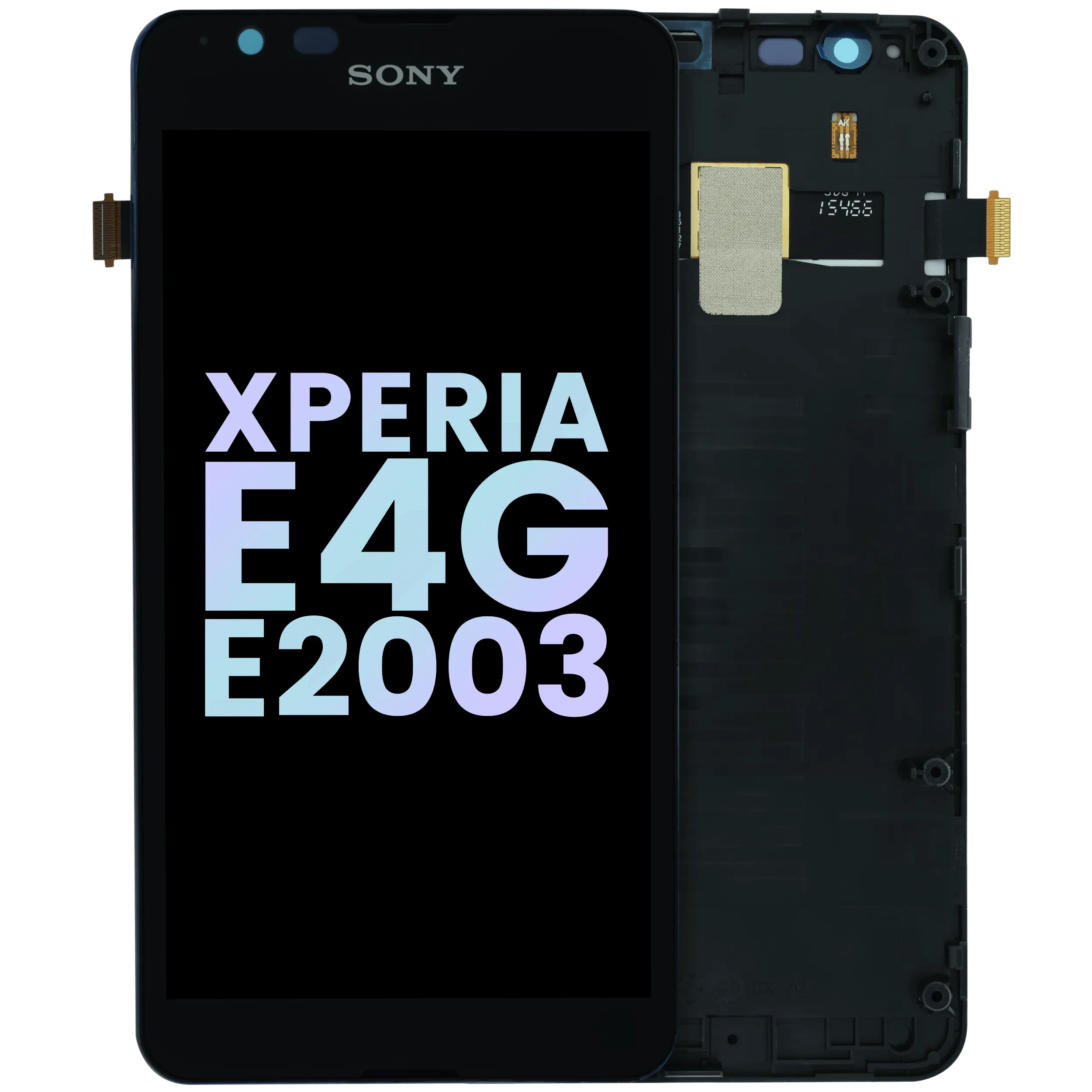 LCD Assembly With Frame For Sony Xperia E4g E2003 (Genuine) (Black)